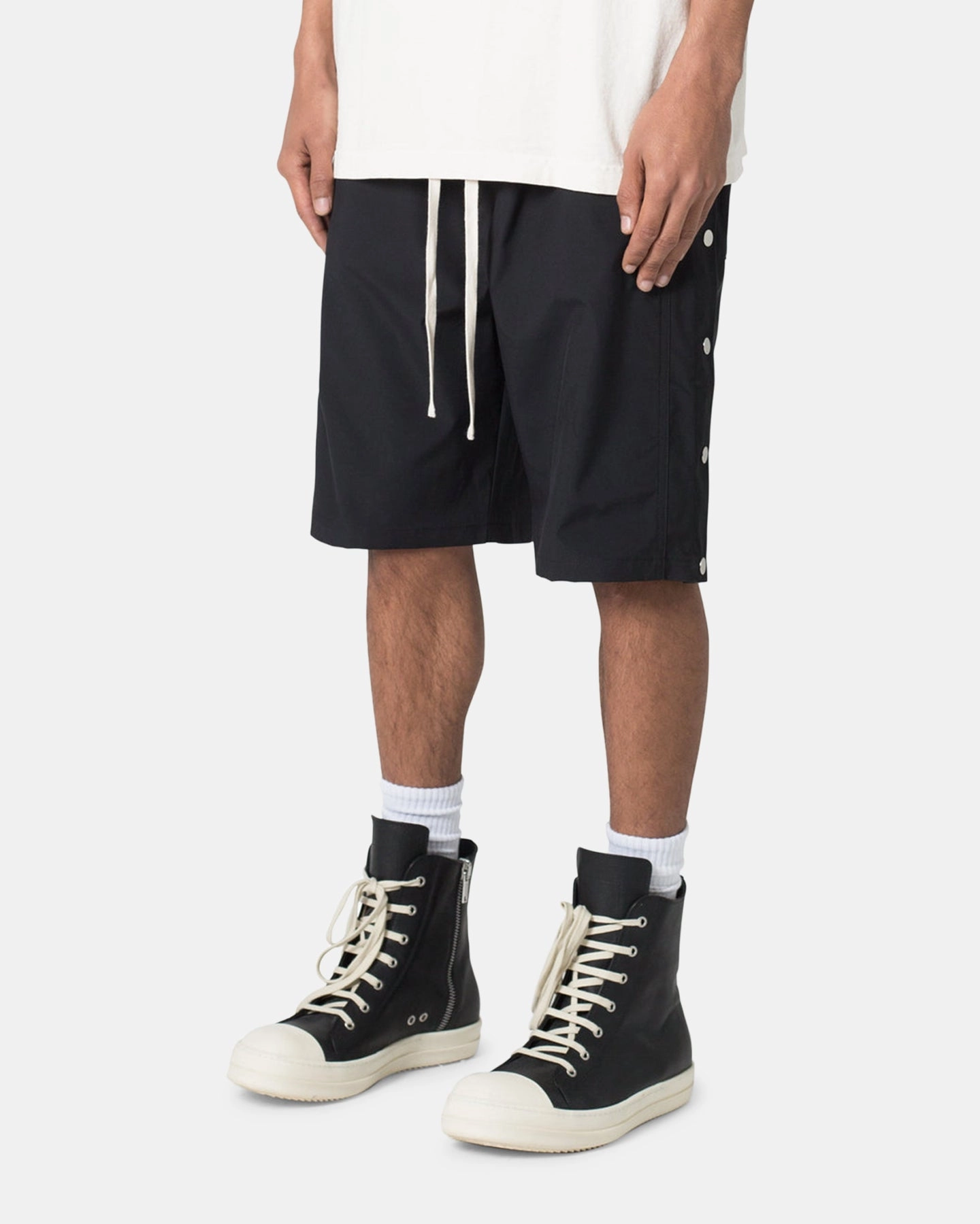 Outdoor Comfort MNML Side Snap Nylon Shorts Black