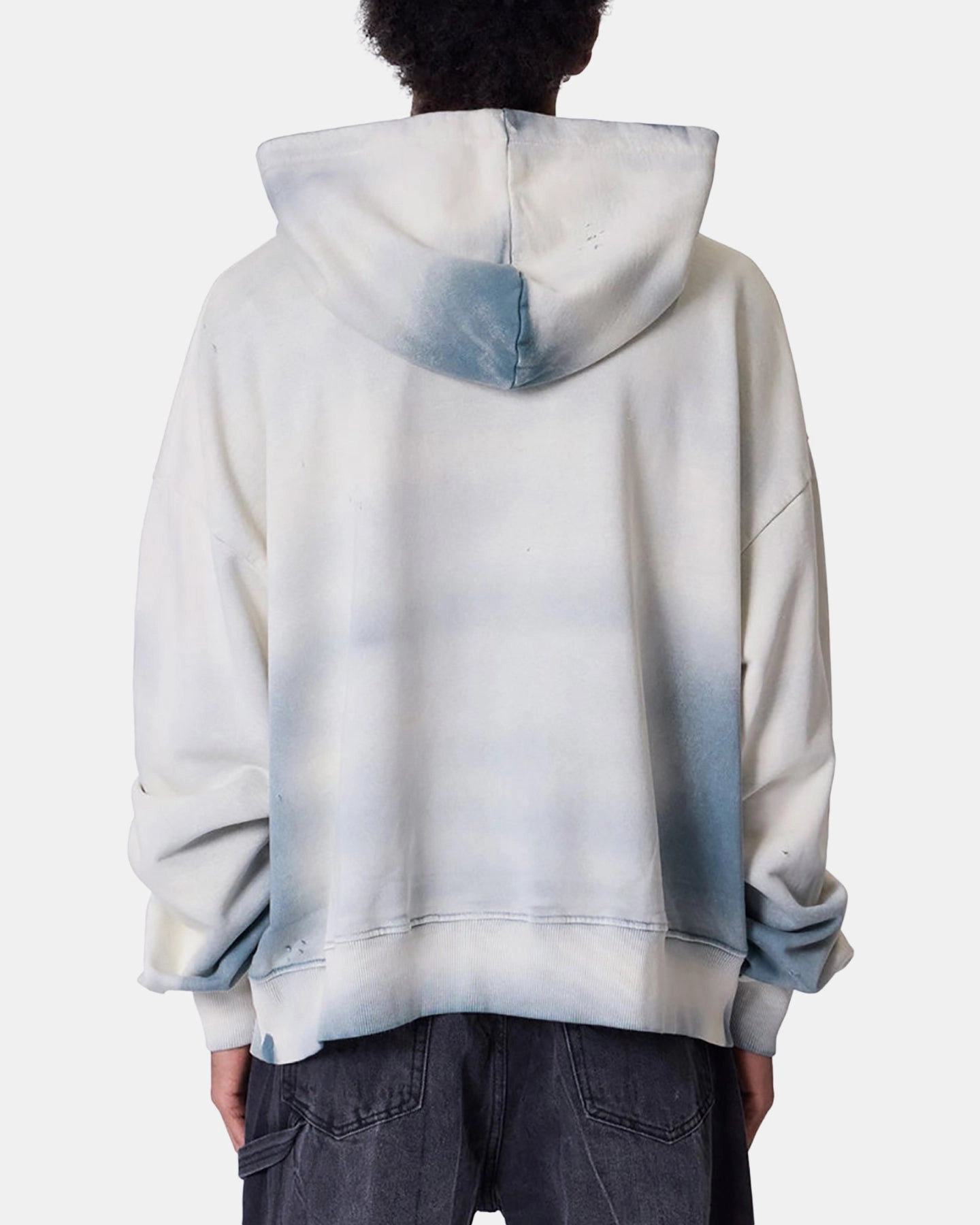 MNML Sprayed Hoodie Blue mass - produced