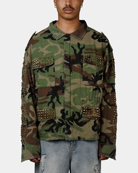 MNML Studded Camo Jacket Camo Fashion Finish