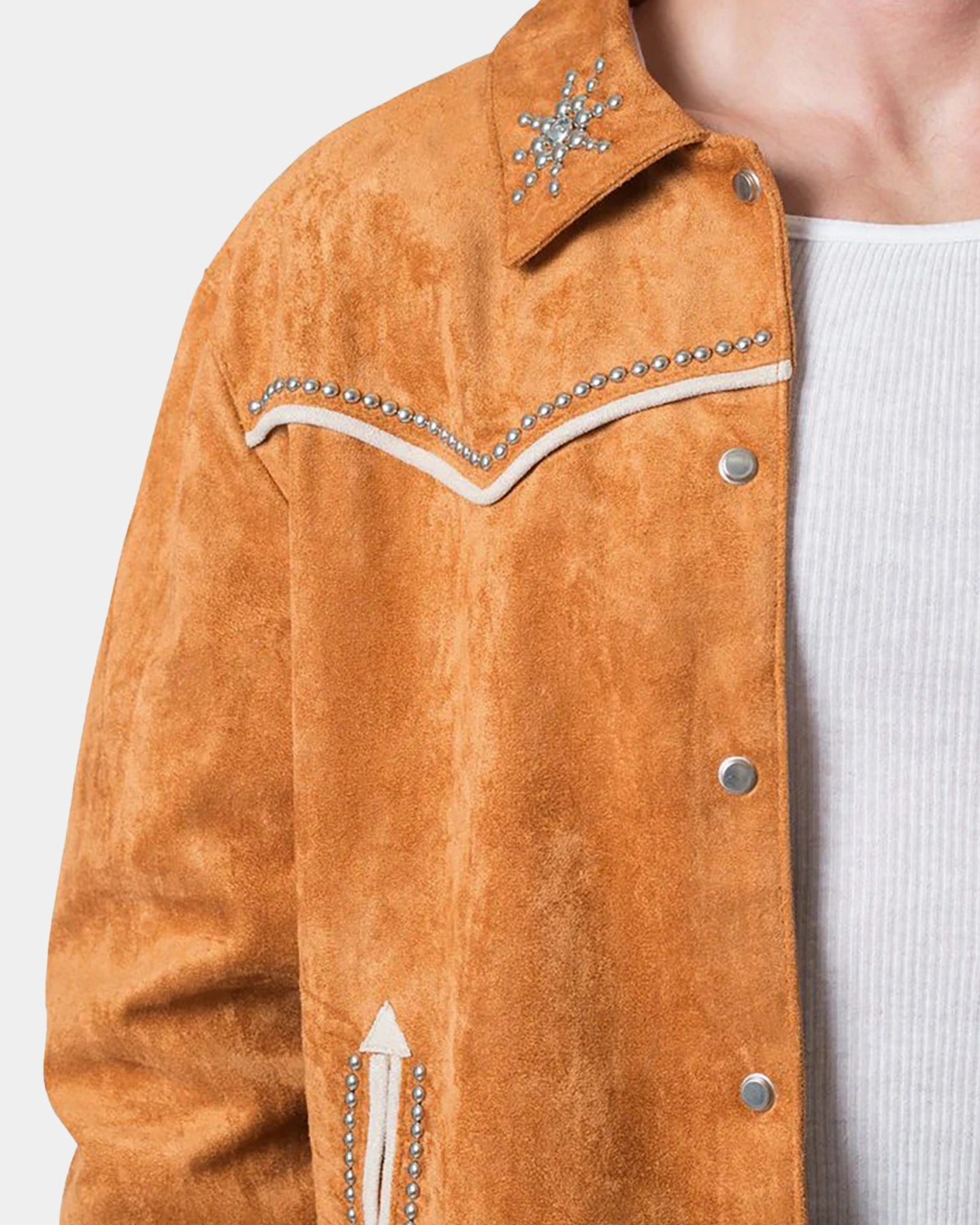 Outdoor Function MNML Suede Collared Jacket Orange