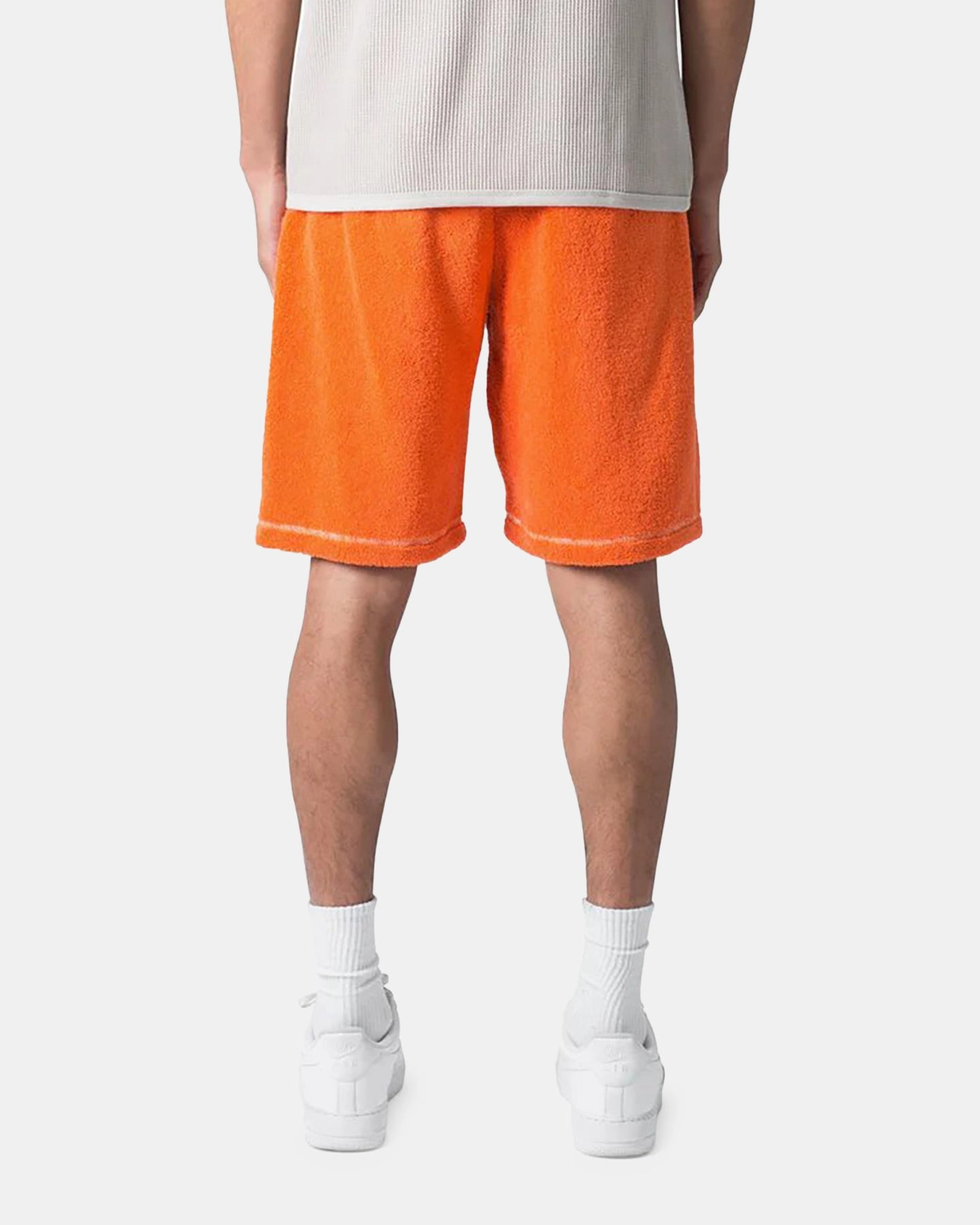 Stretch Fabric MNML Terry Cloth Shorts Orange