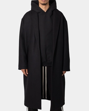 MNML Wool Coat Black Layered