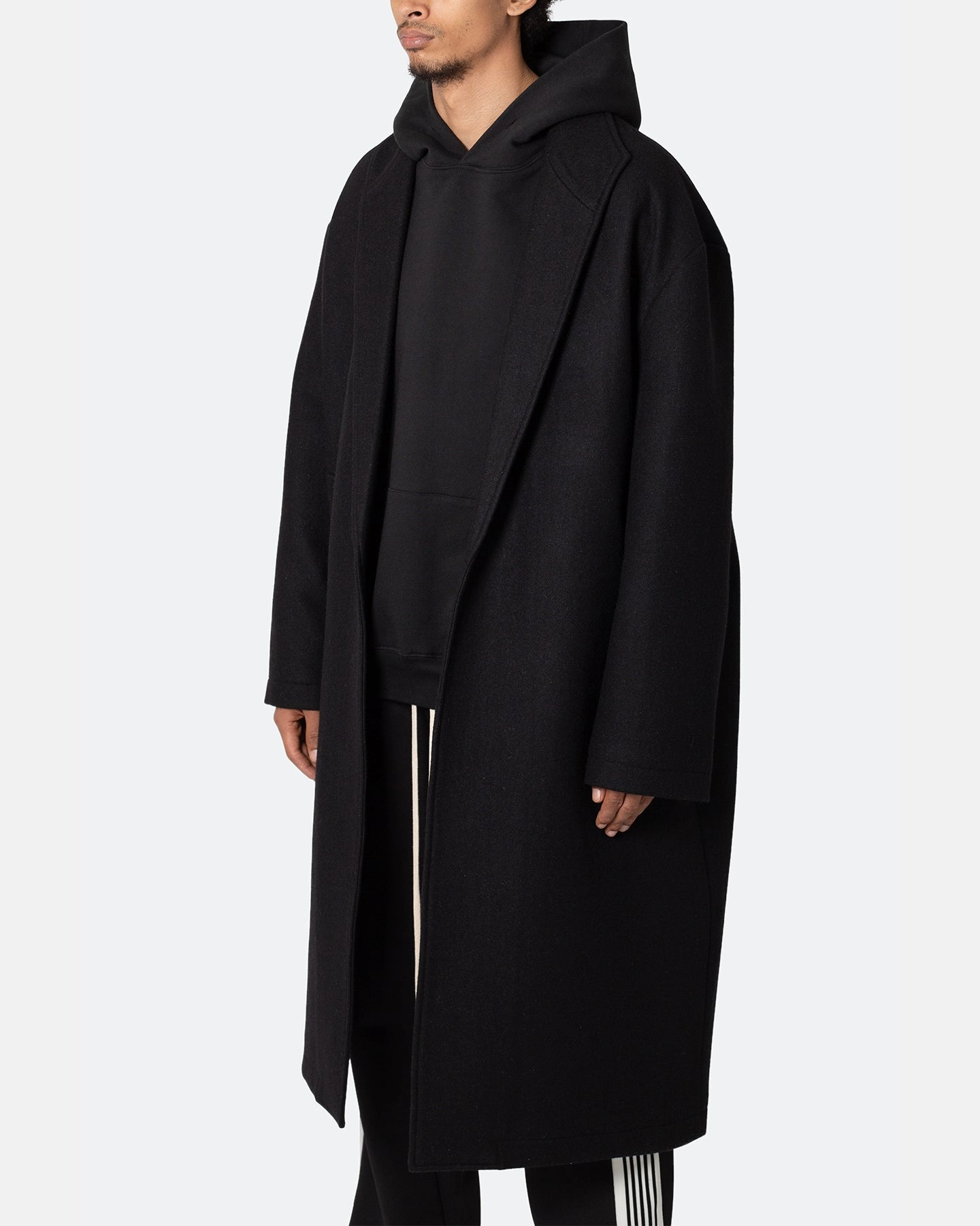 MNML Wool Coat Black Era