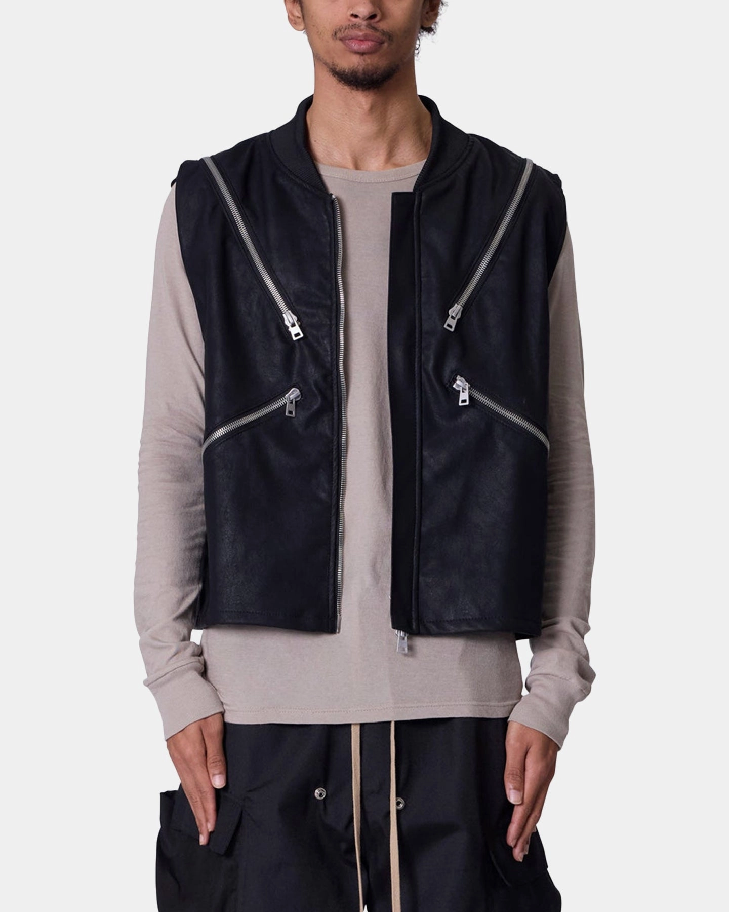 MNML Zip Lock Vest Black Jog second - hand