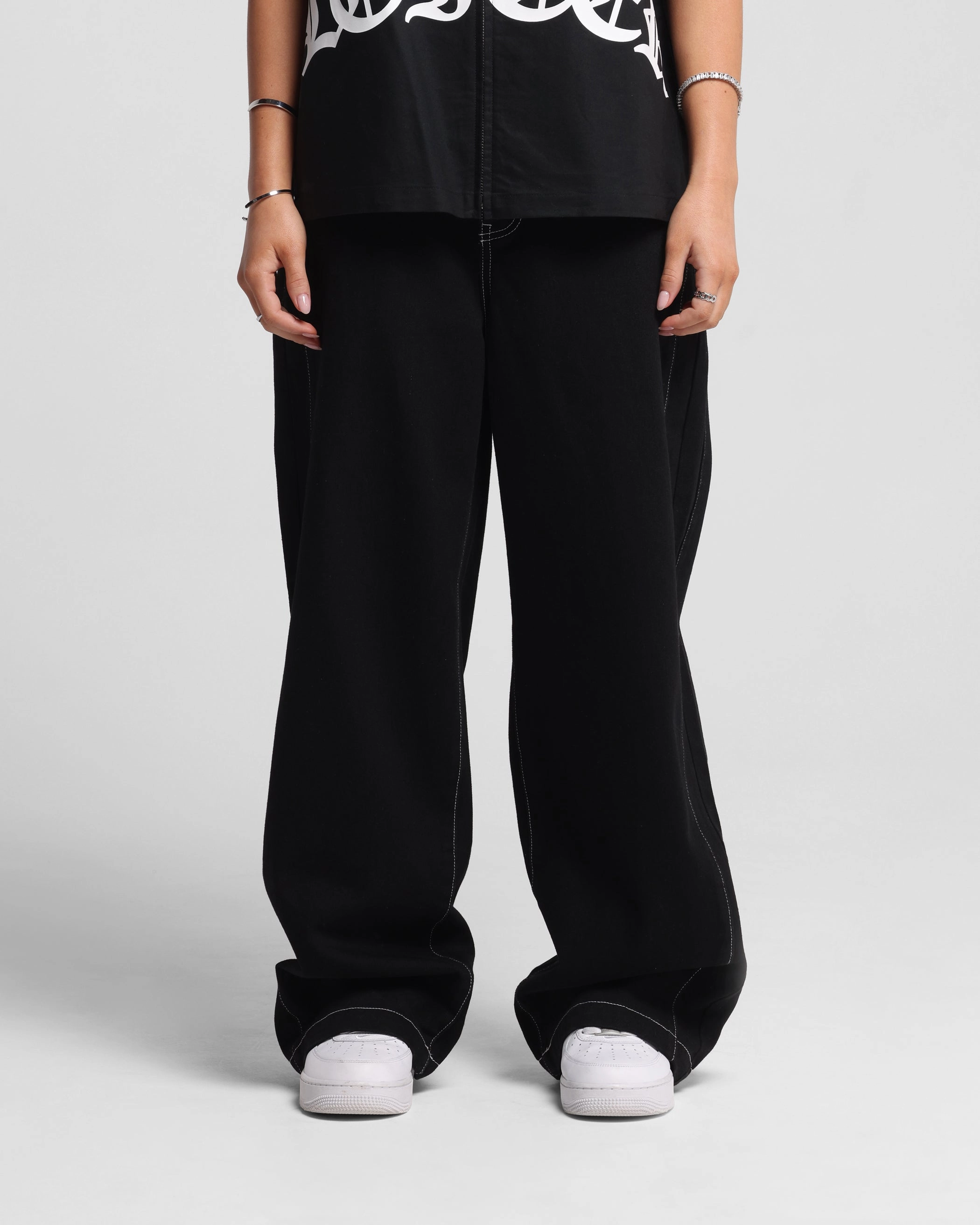 Loiter Shadow Jeans Black Low Profile Zipper