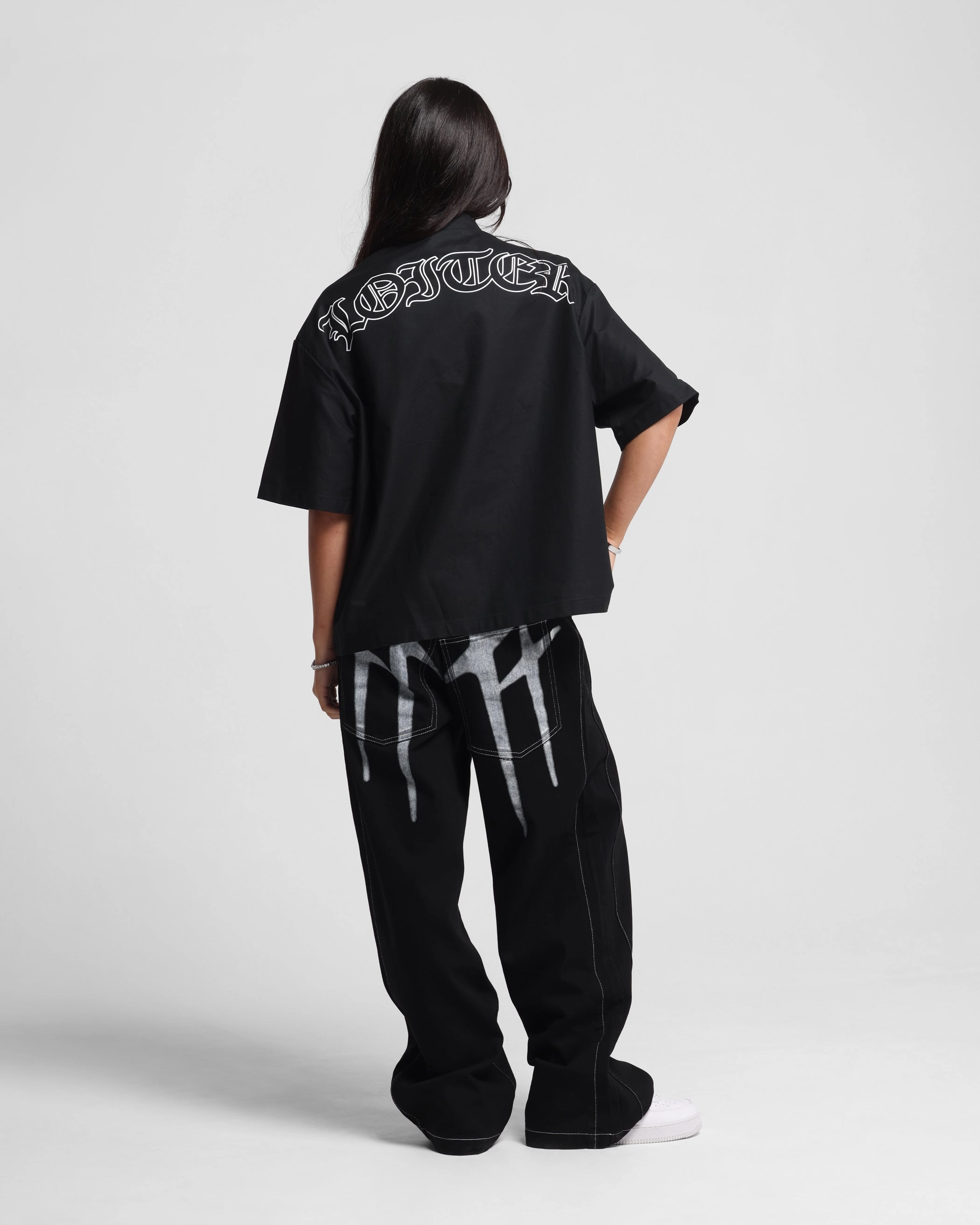 Urban Casual Loiter Shadow Jeans Black