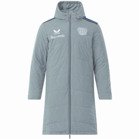 AntiPillingFabric Wireless Bayer Leverkusen light grey padded down jacket 2022/23 - Castore