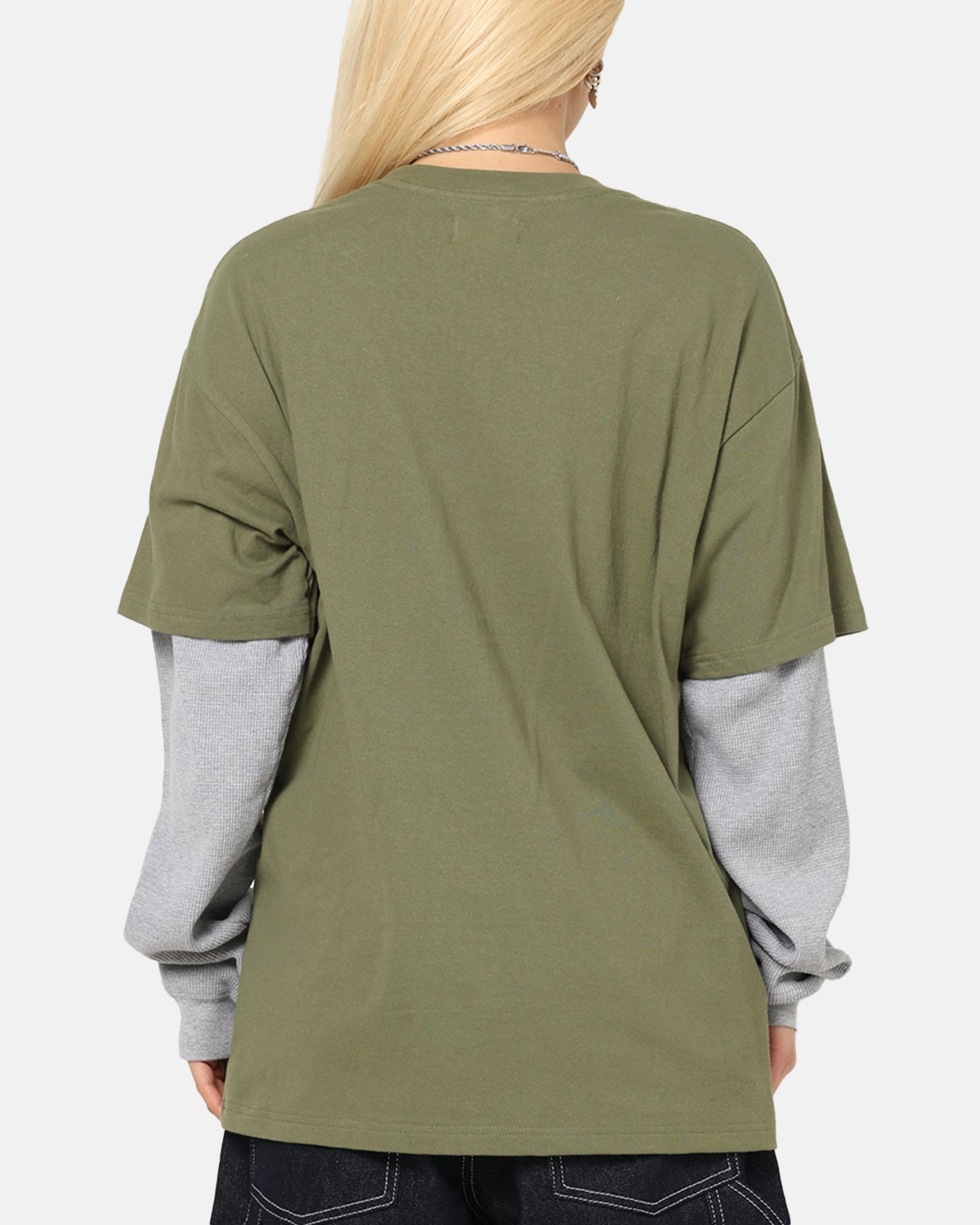 funky X-Large 91 Double Layer T-Shirt Pigment Olive