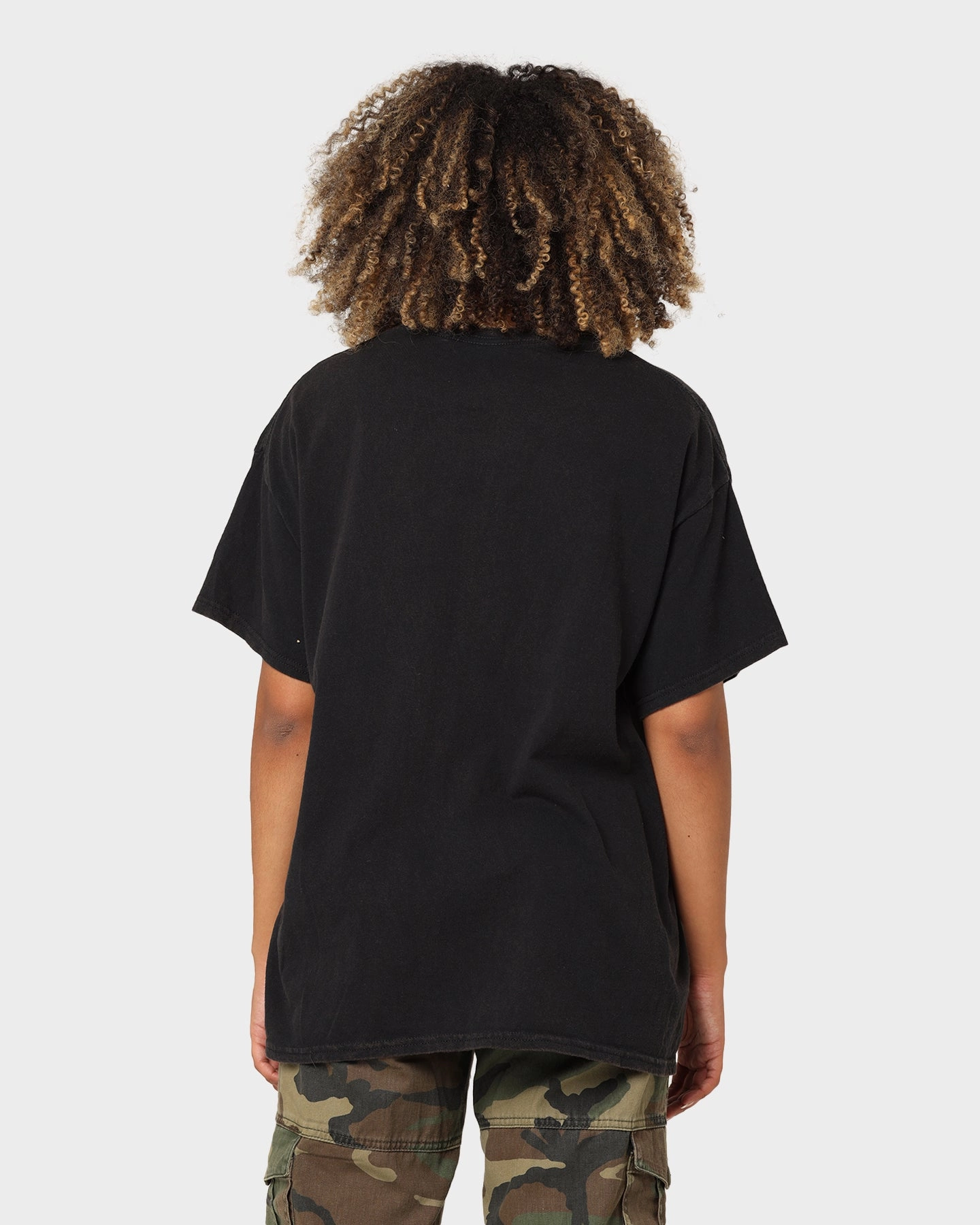 Goat Crew Goat Crew X Stranger Things Hellfire Club Vintage T-Shirt Washed Black Summer Style