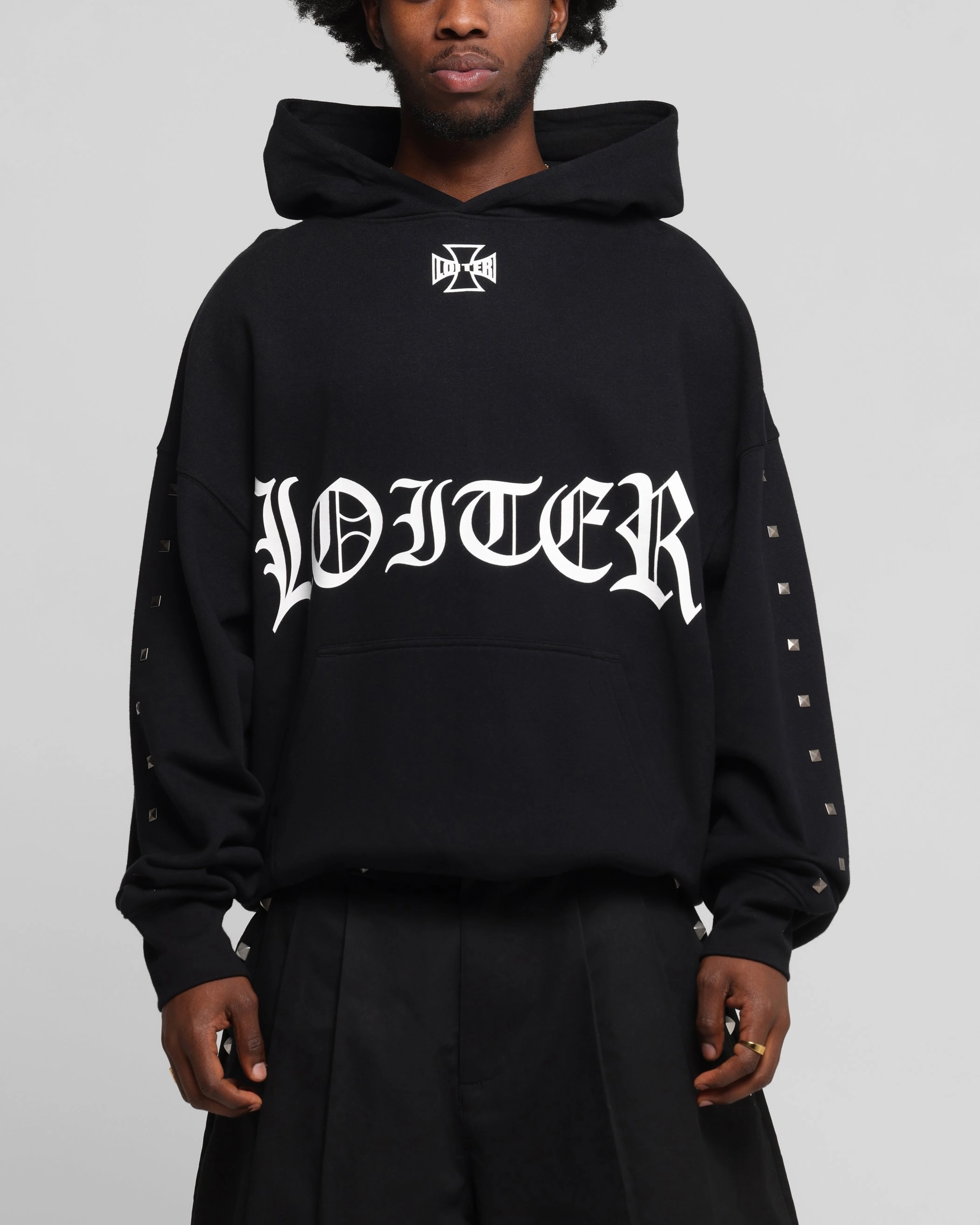 Street Look Loiter Bike Hoodie Black