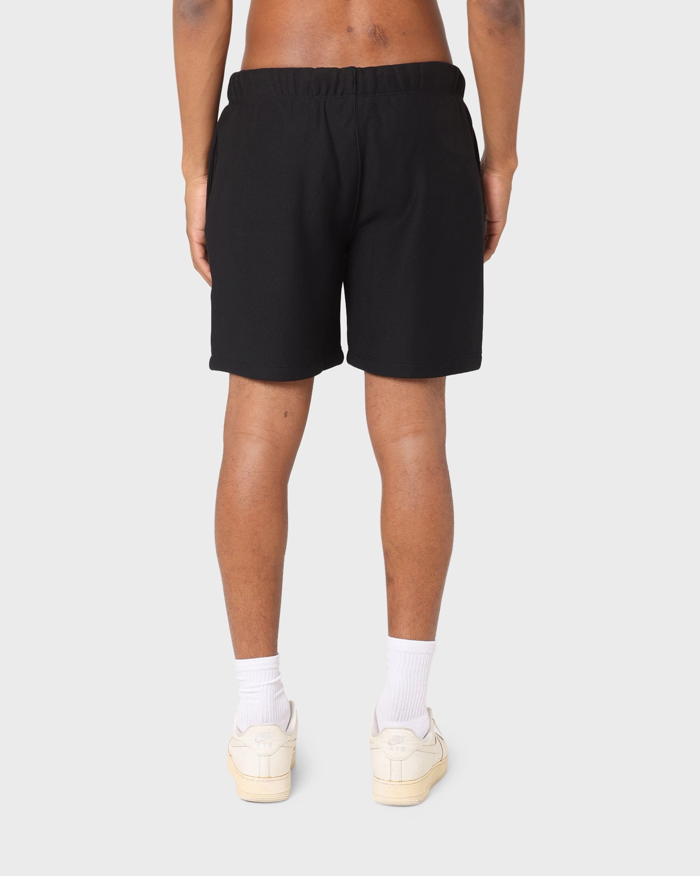 Clean Fit affordable choice Champion Reverse Weave Varsity Shorts Black