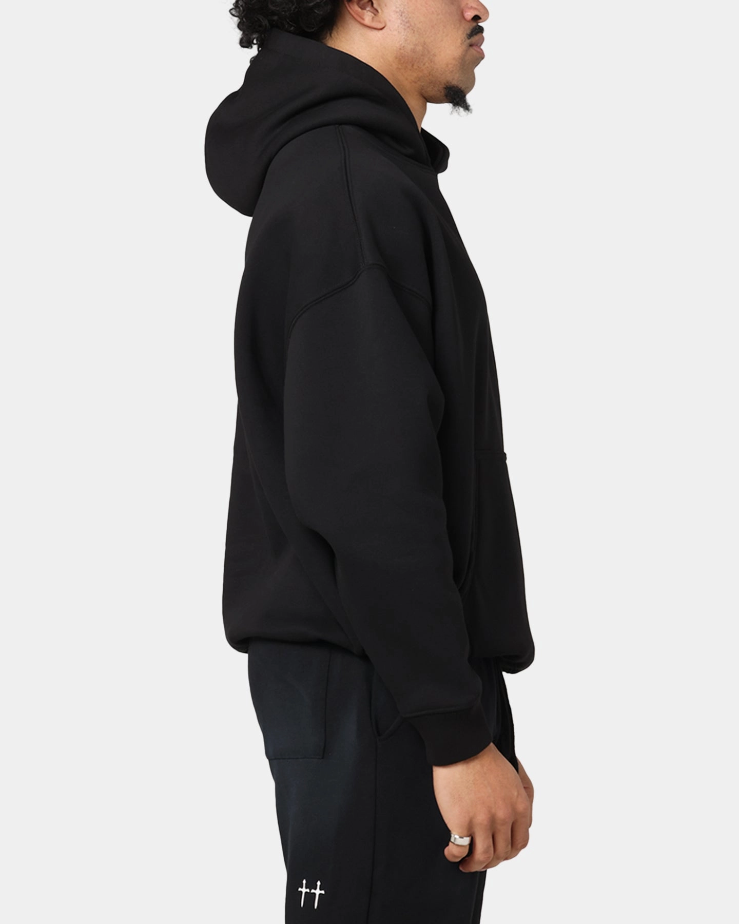 Saint Morta Muerte Boxy Hoodie Black concert outfit