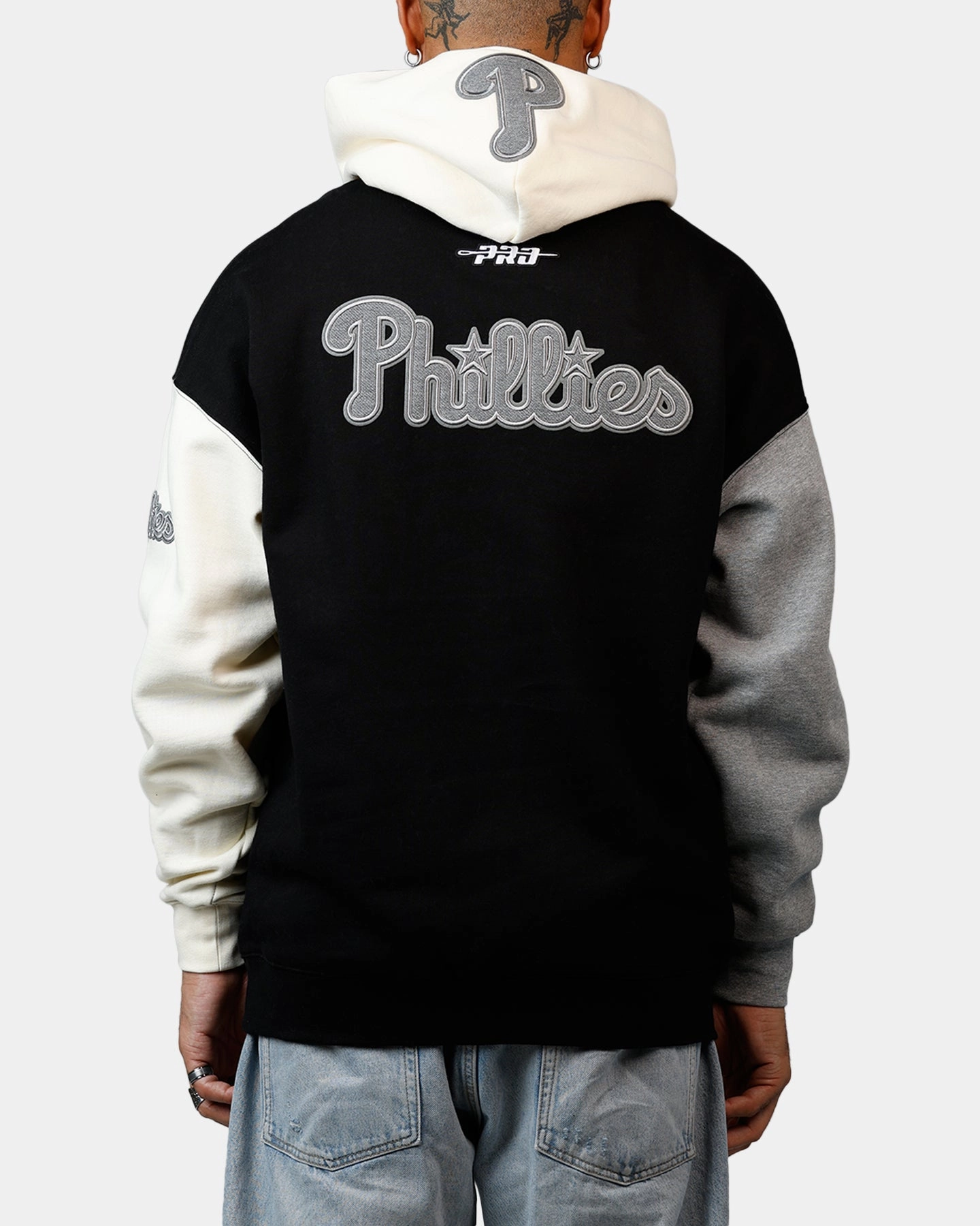 Allow multi-color Pro Standard Philadelphia Phillies Reverse French Terry Hoodie Black/Grey