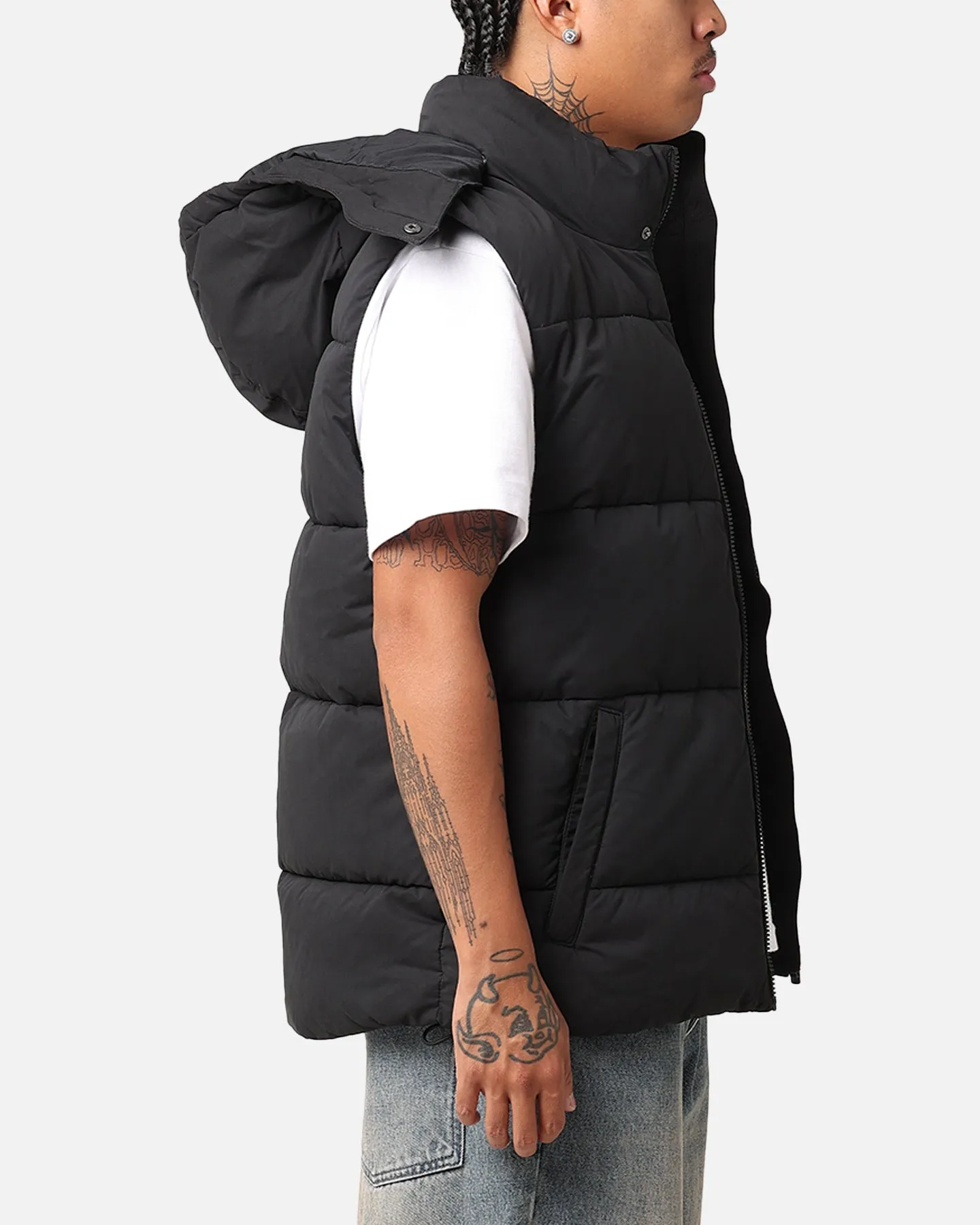 Champion Rochester Puffer Vest Black/Gold Urban Ease