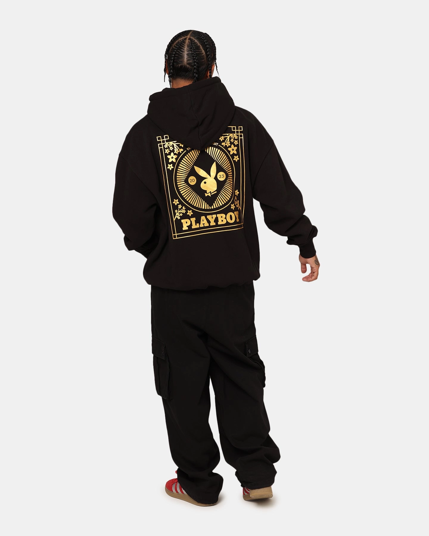 Playboy Year Of The Rabbit Hoodie Black Relax Zippered Closure