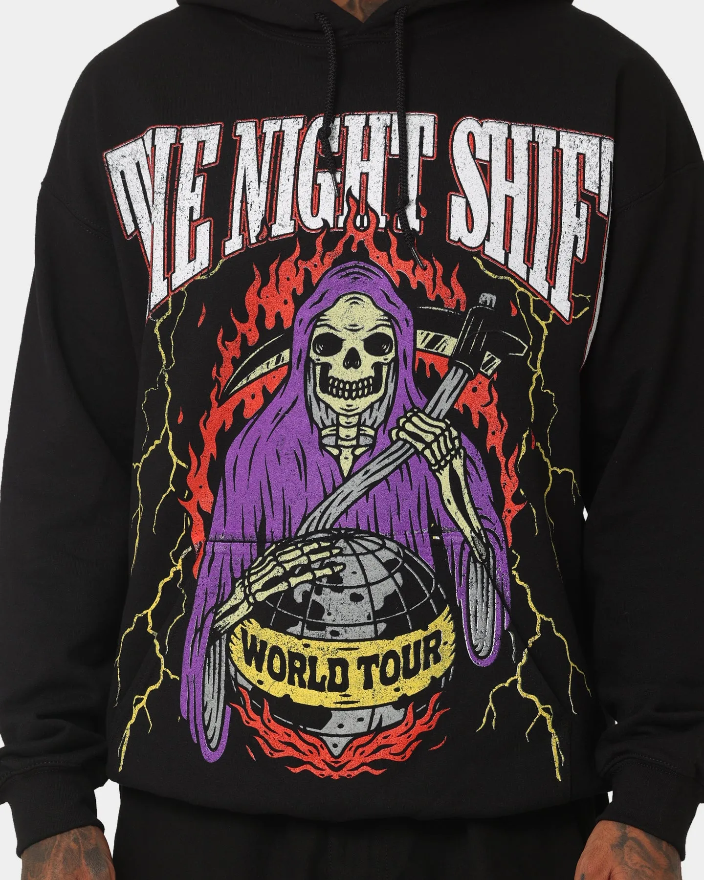 The Night Shift World Tour Hoodie Black Vegan