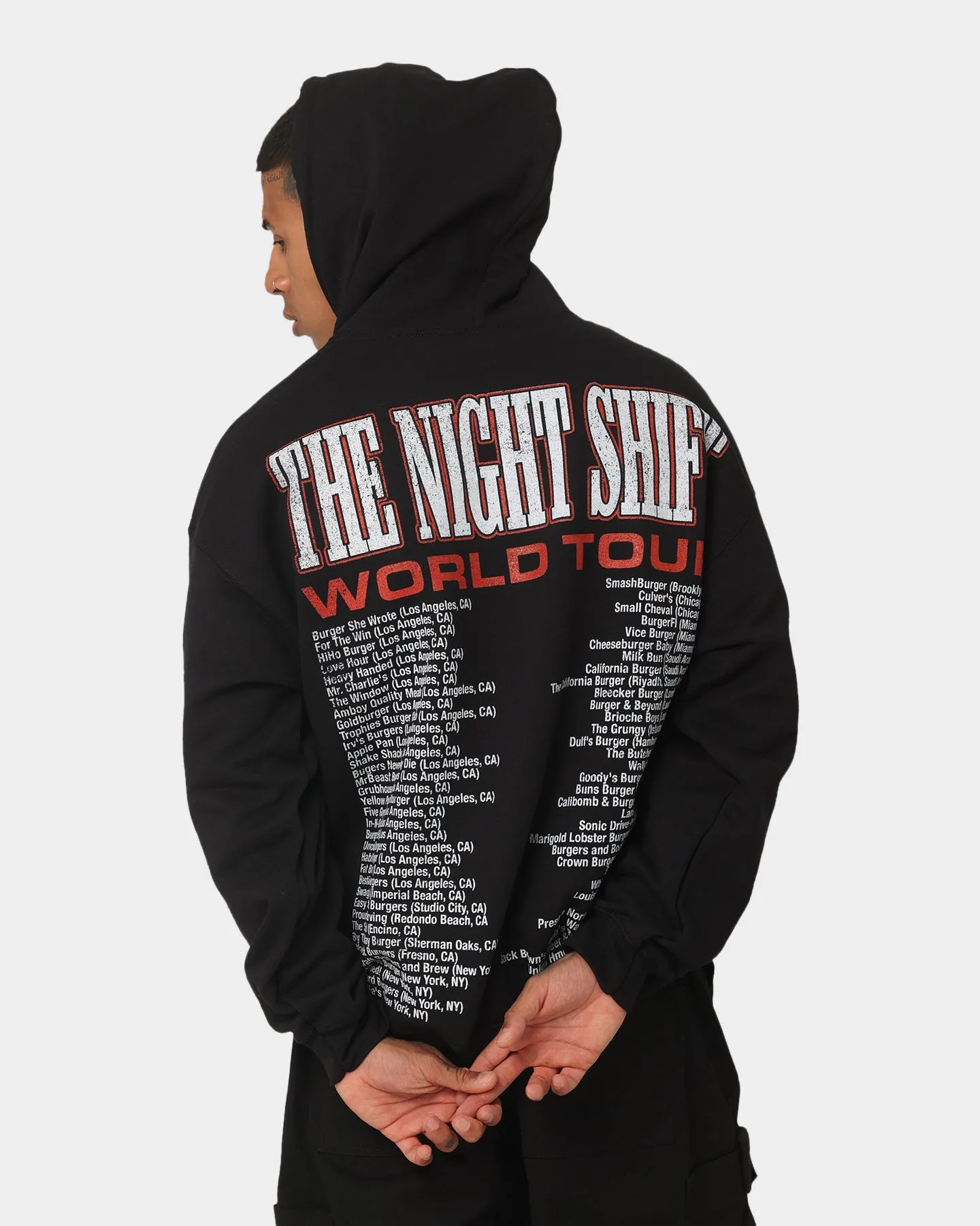 The Night Shift World Tour Hoodie Black Brush Bracelet