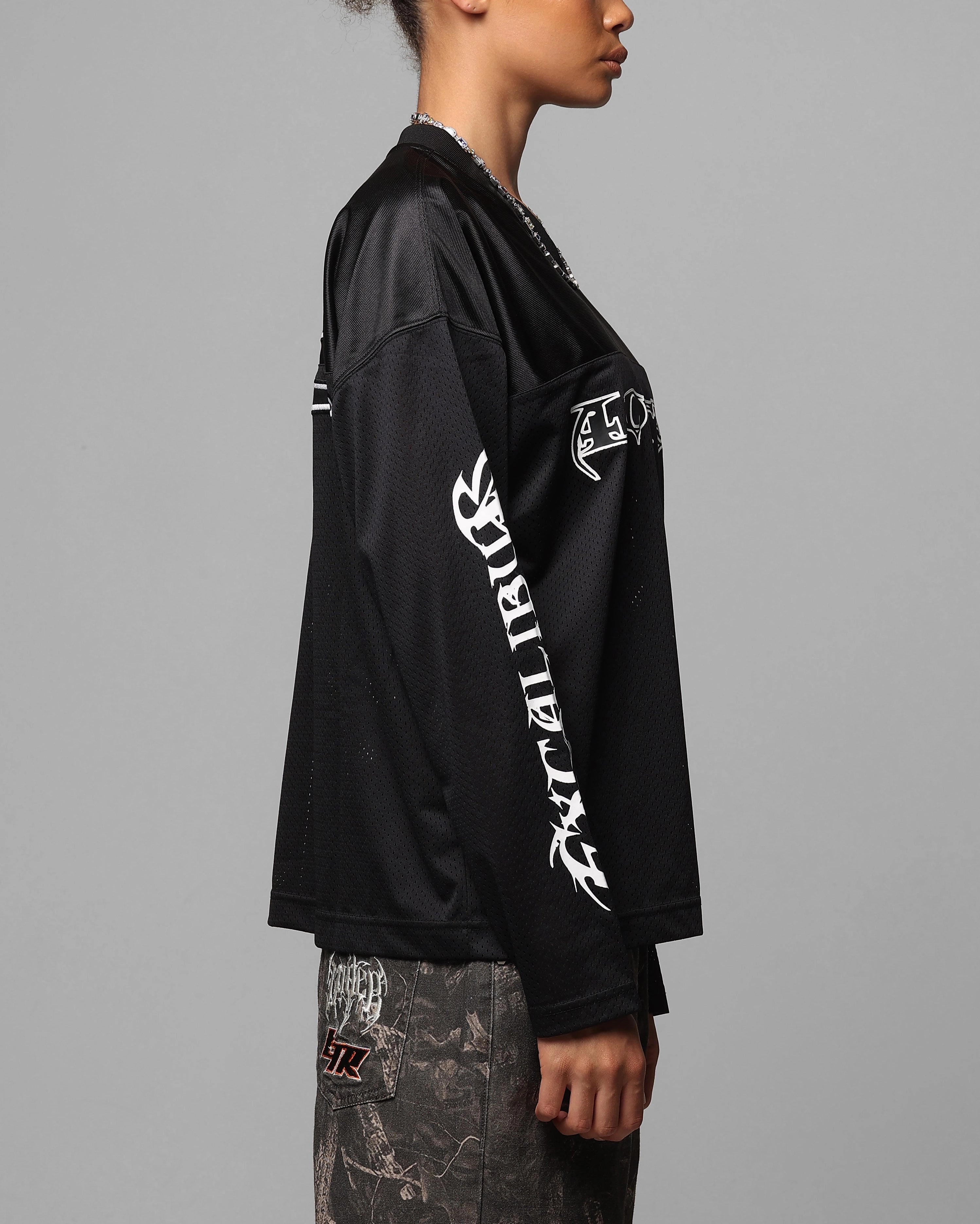 Loiter Long Sleeve Training Jersey Black Thermal Regulating Layer