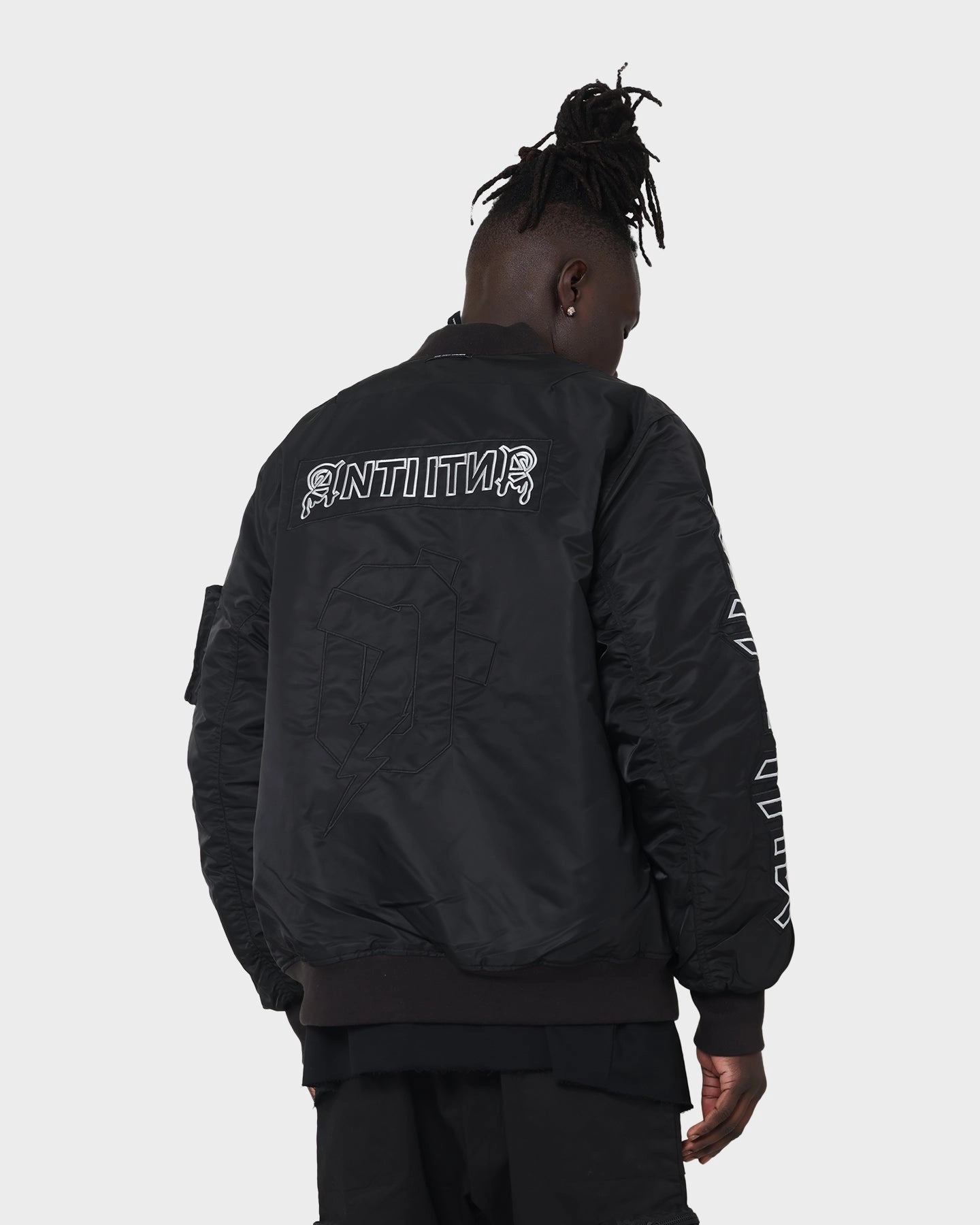 Abrasion Resistant Finish Last The Anti Order Oblivion Bomber Jacket Black