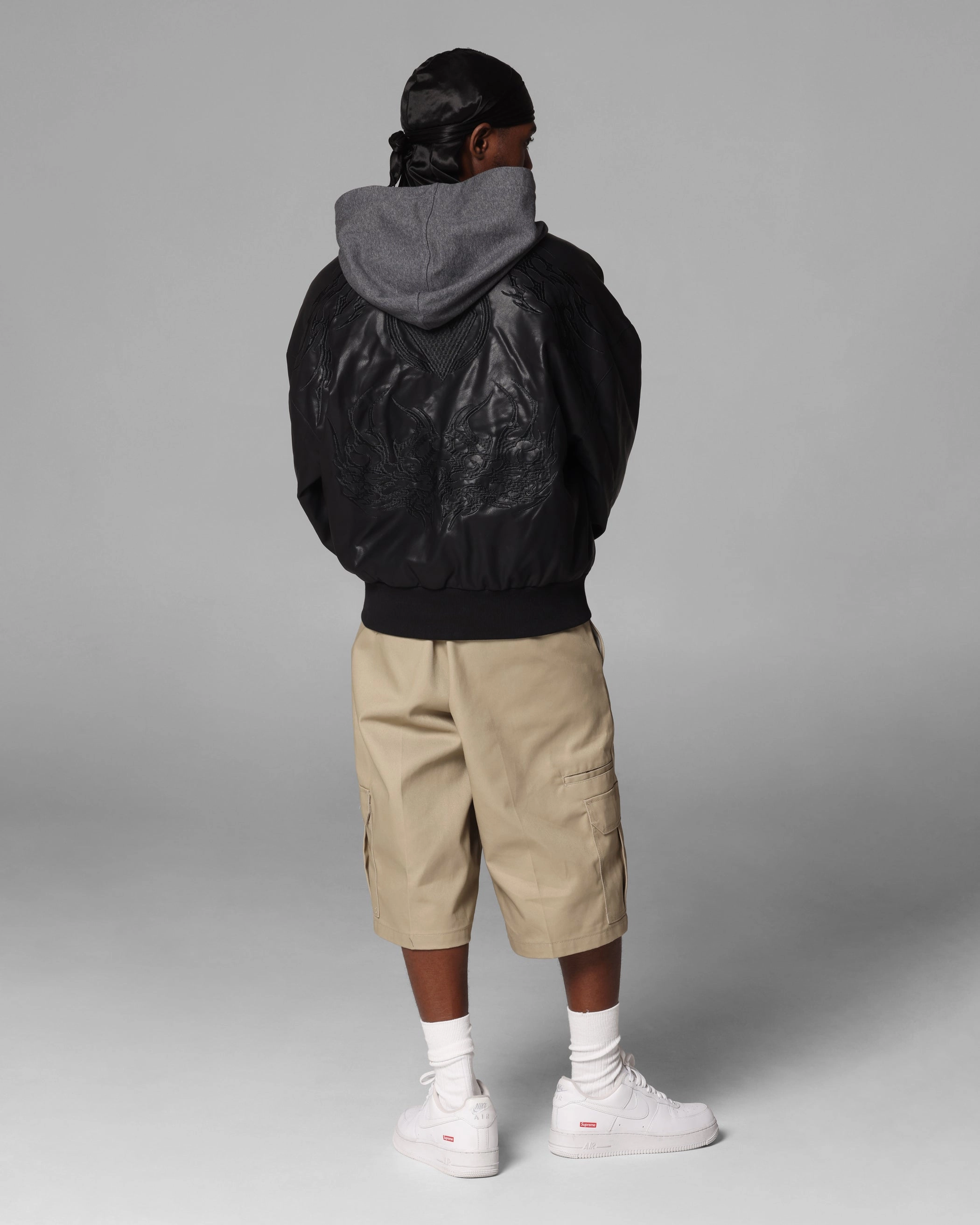 Quick Release Buckles Loiter Star Wars Sith Bomber Jacket Washed Black