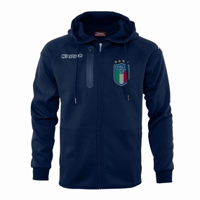 Necklace Kappa Italia FIGC Soft Shell Hooded Jacket Navy
