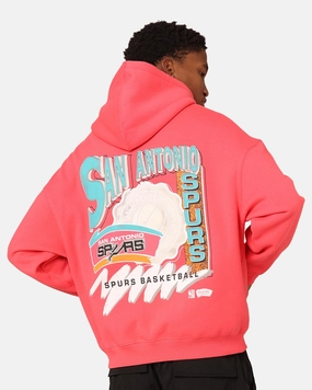Infatuation Modern Outerwear Mitchell & Ness San Antonio Spurs Basketball Hoodie Pepper Pink