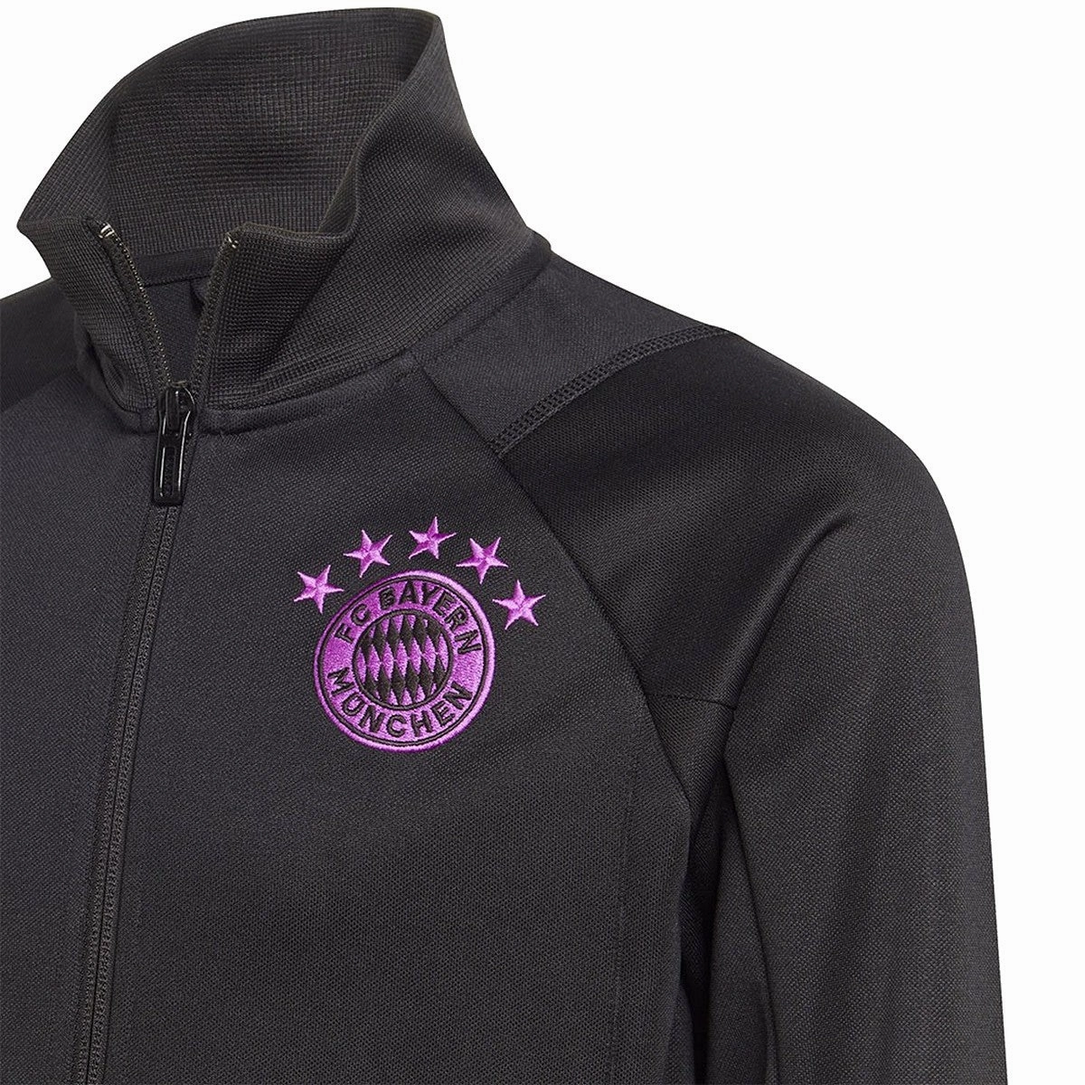 BreathableFabric Kids - Bayern Munich black training bench tracksuit 2023/24 - Adidas