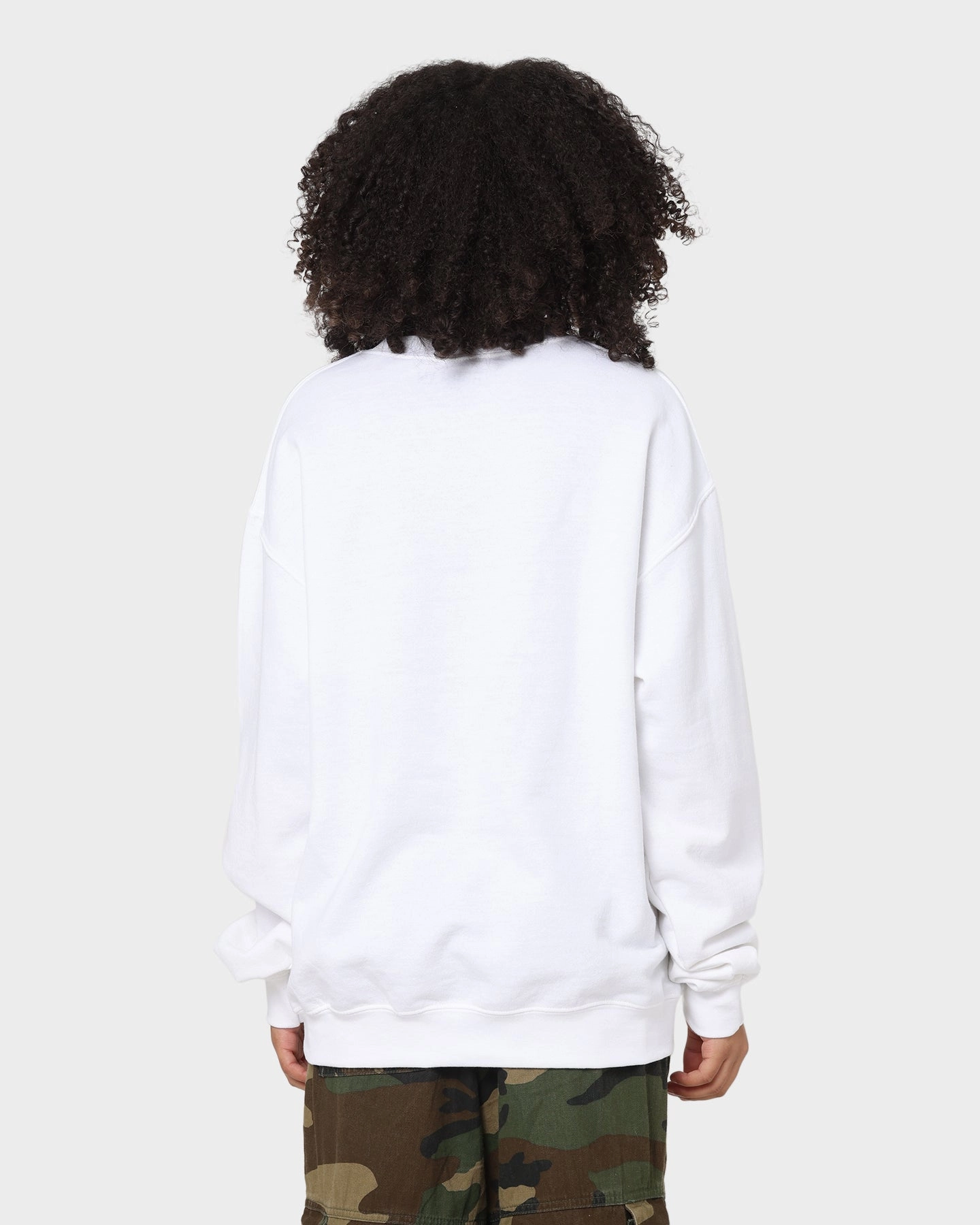 Snug Layer Winter Style Rodman Brand Rodman Face UV Crewneck White