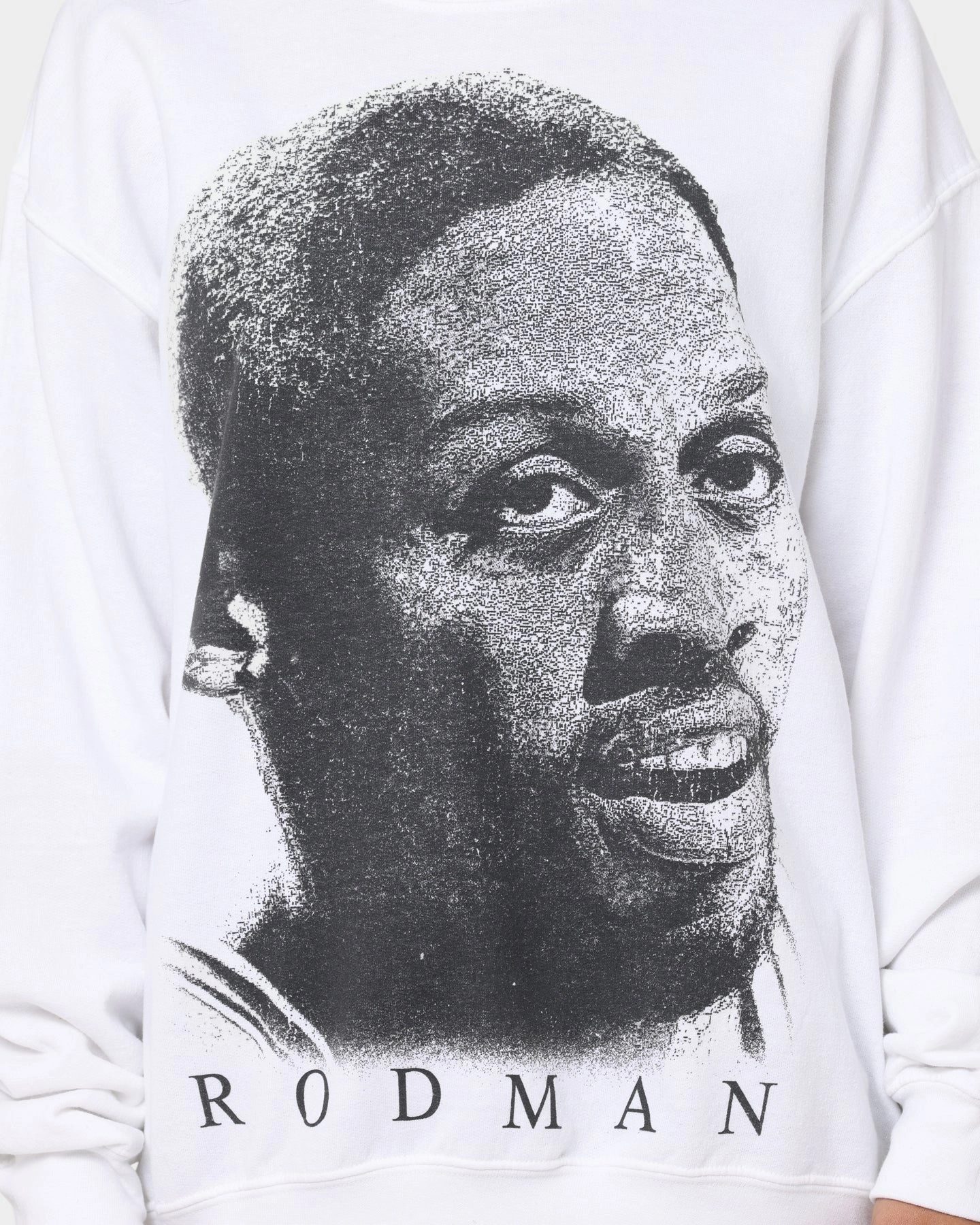 Snug Knit Classic Winter Rodman Brand Rodman Face UV Crewneck White