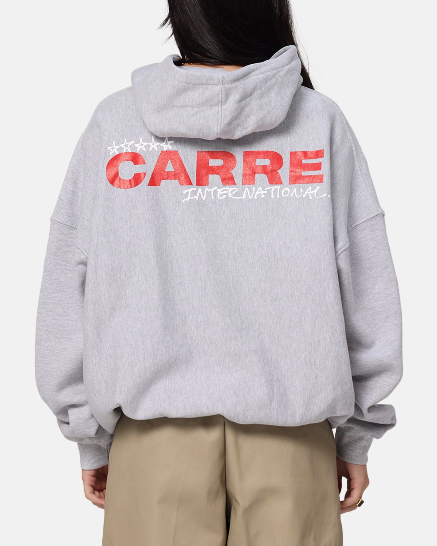 Fashion Night Carre Handdrawn Hoodie Light Marle