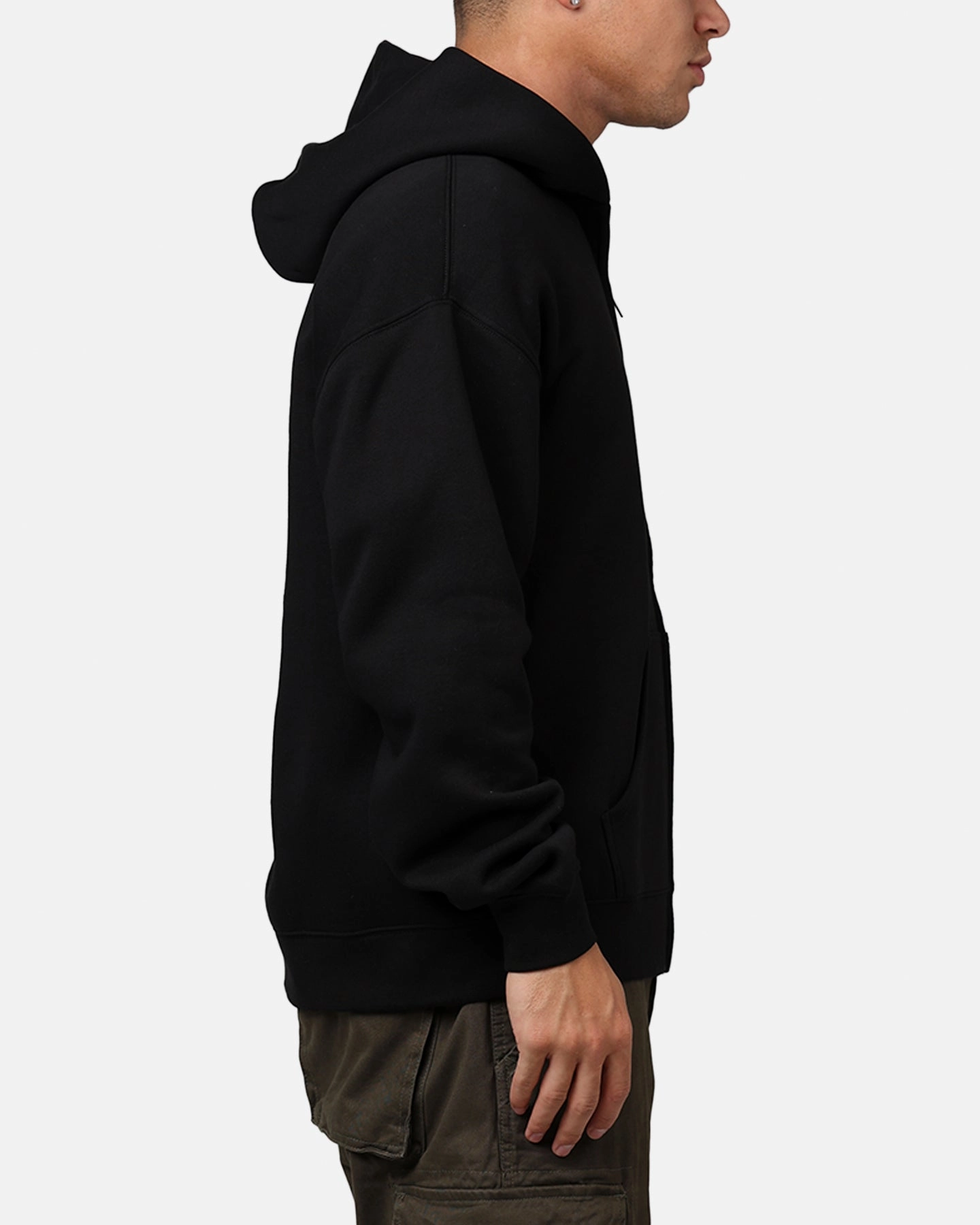 Plus Size Carre Members Only Zip Hoodie Black