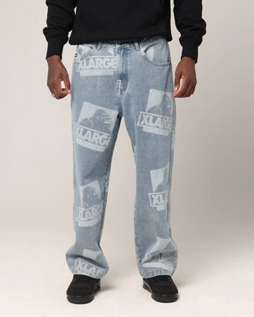 X-Large OG Bull Denim 91 Pants Light Denim Comfy Stretch