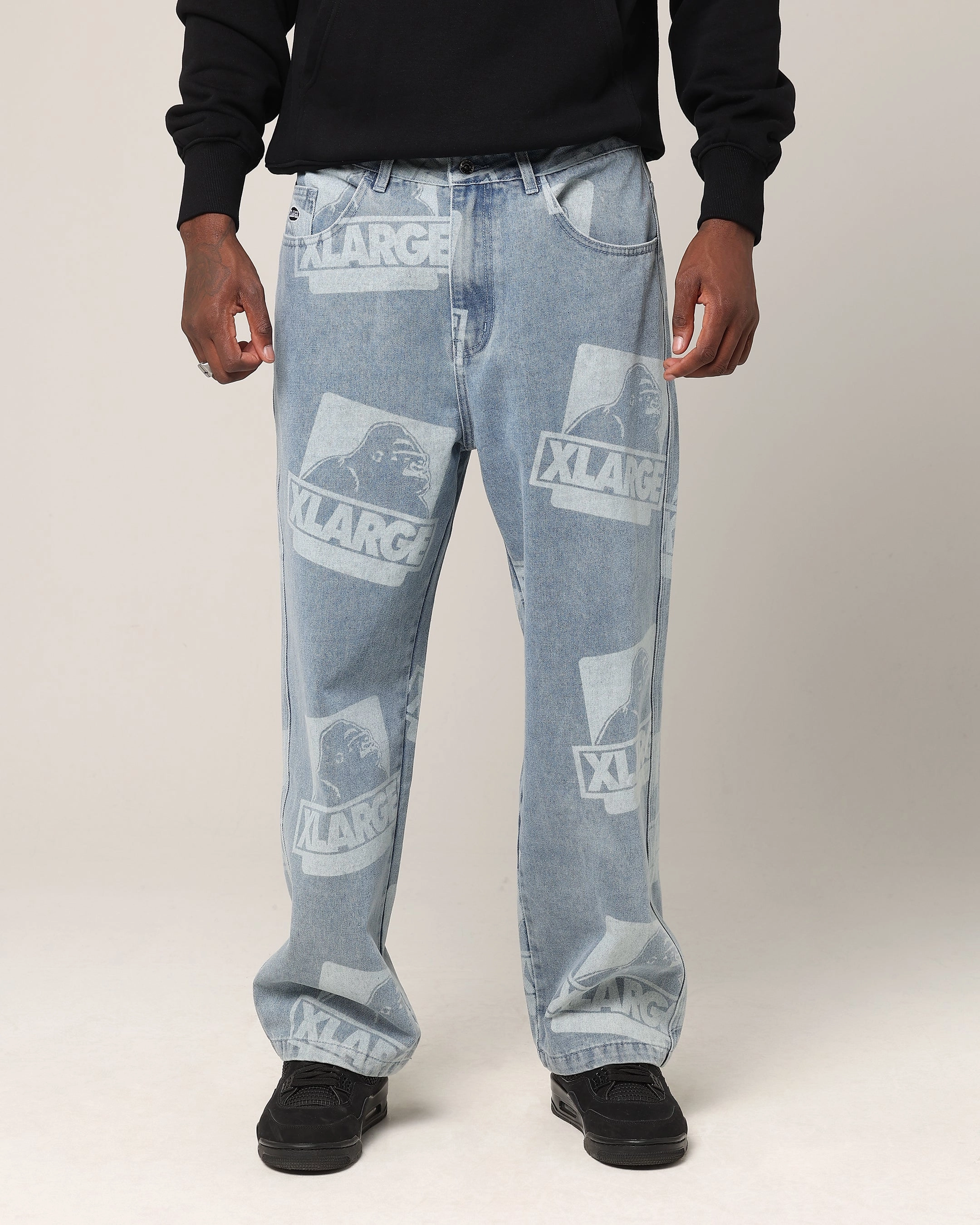 X-Large OG Bull Denim 91 Pants Light Denim Comfy Stretch