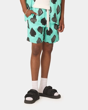 99 Cabana Four Suits Shorts Teal/Black Ergonomic Curved Seams