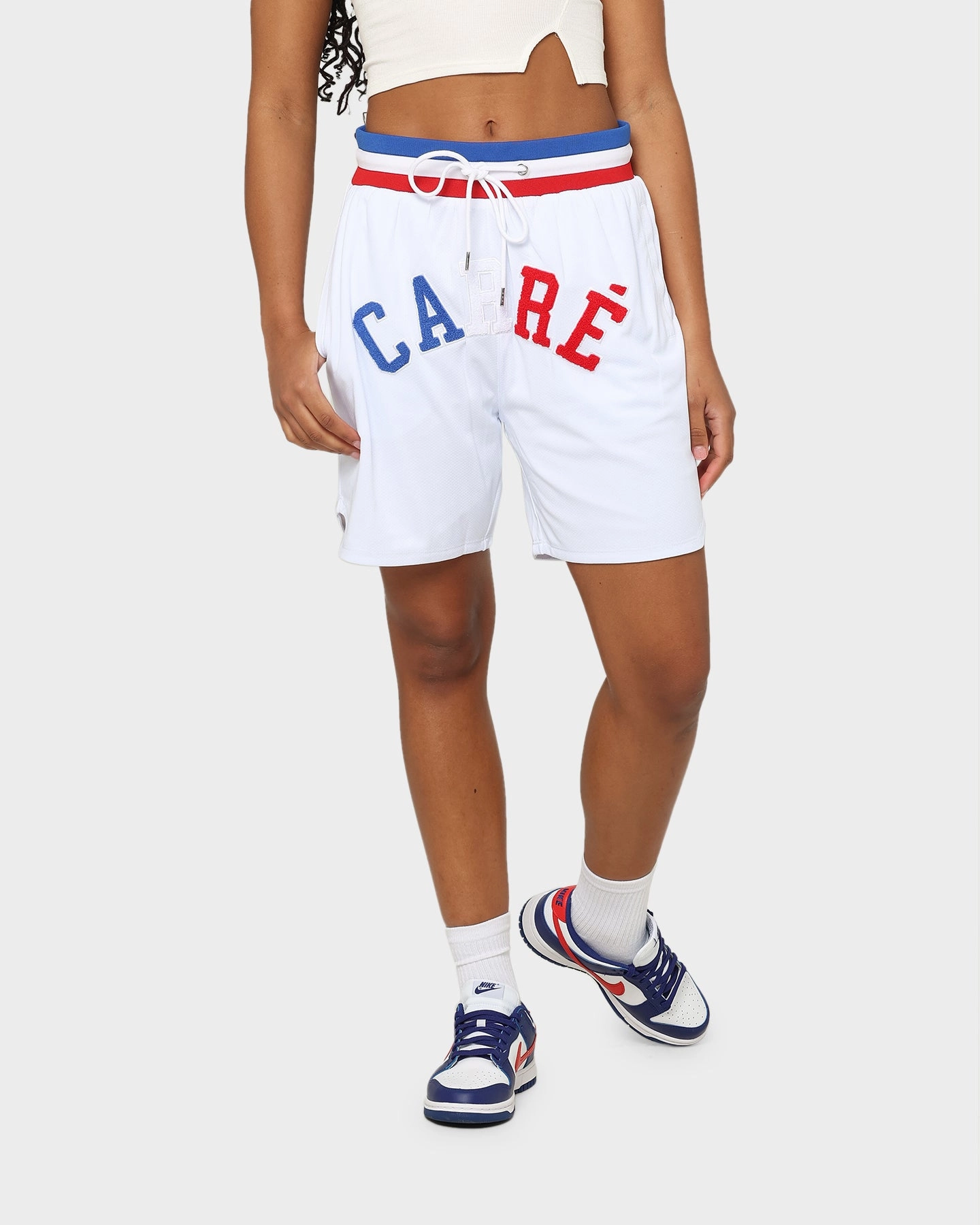 Carr?? C-Class Ball Shorts White Workout Ready Design