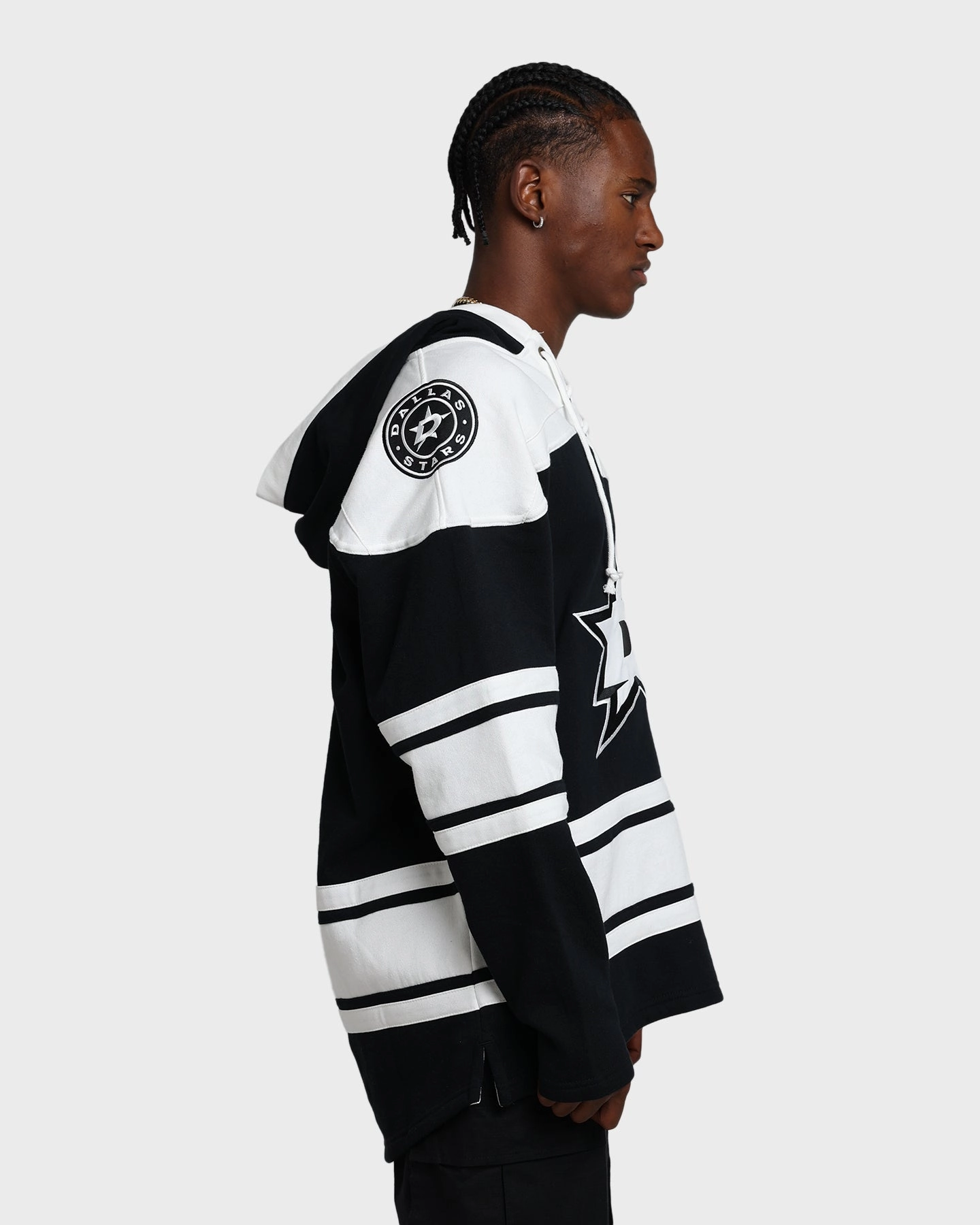 Active Lifestyle Gear Softshell Material 47 Brand Dallas Stars Superior Lacer Hoodie Jet Black