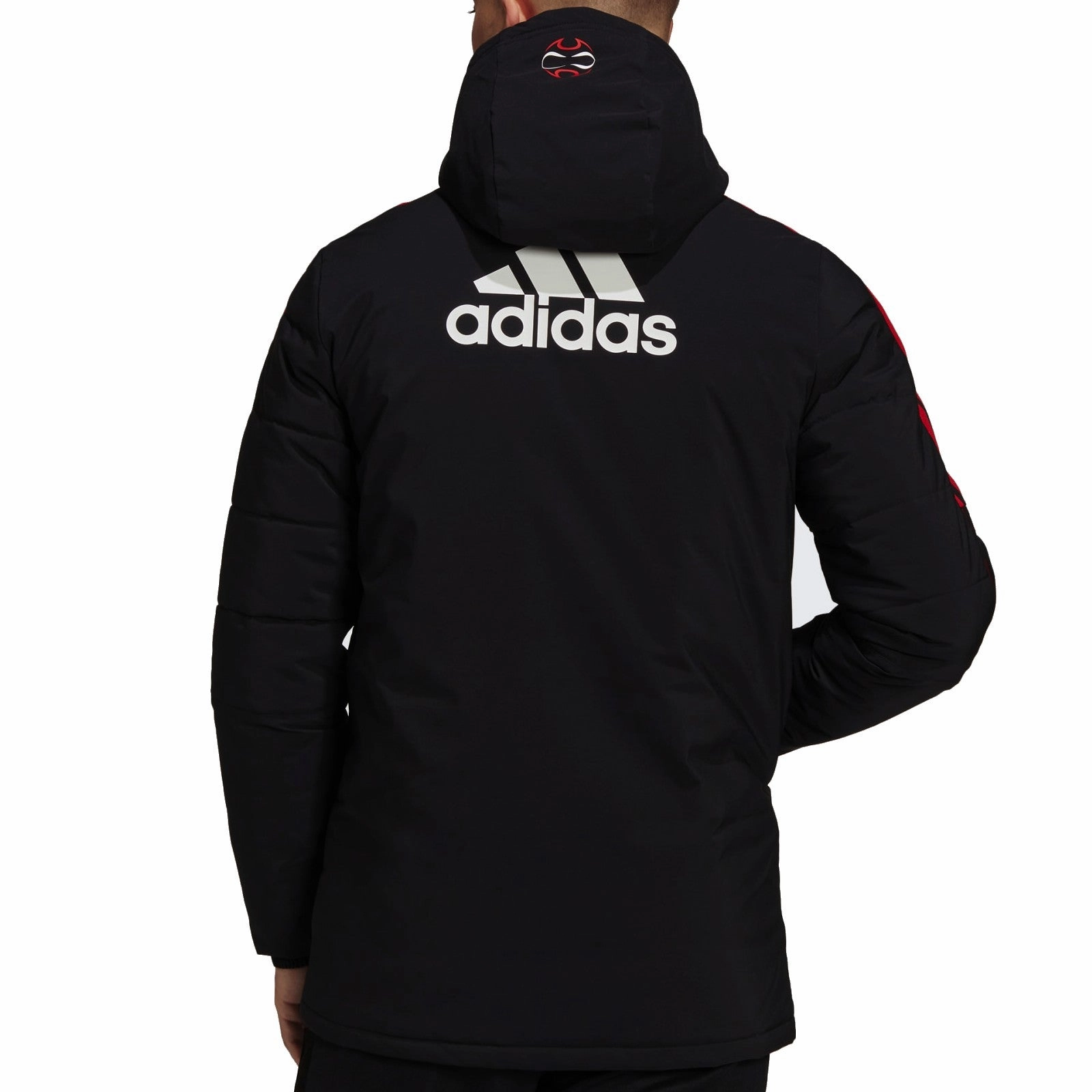 mitten pricing venue Manchester United soccer retro bench padded jacket 2022 - Adidas
