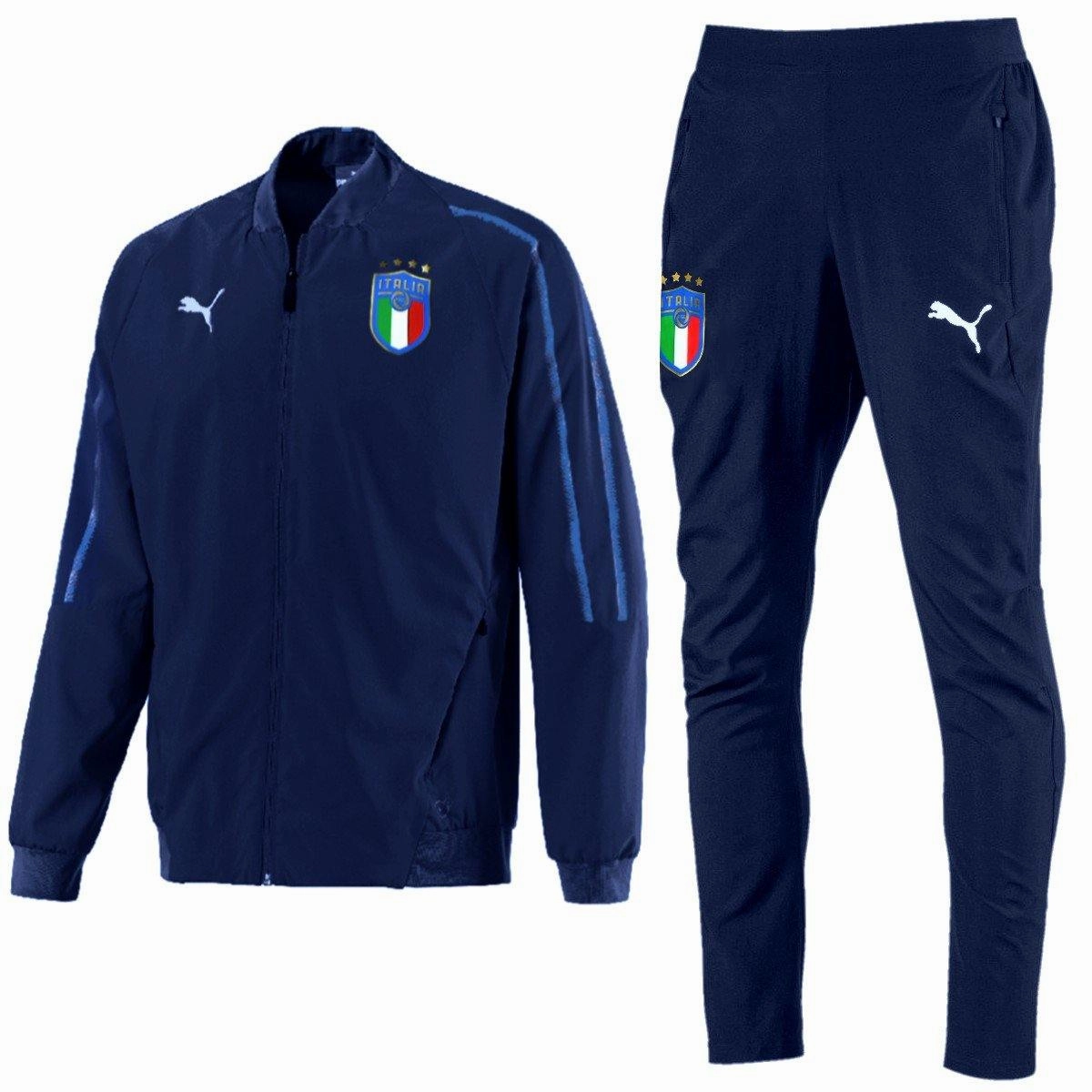 Italy national team presentation Soccer tracksuit 2018/19 - Puma Anti Odor Technology