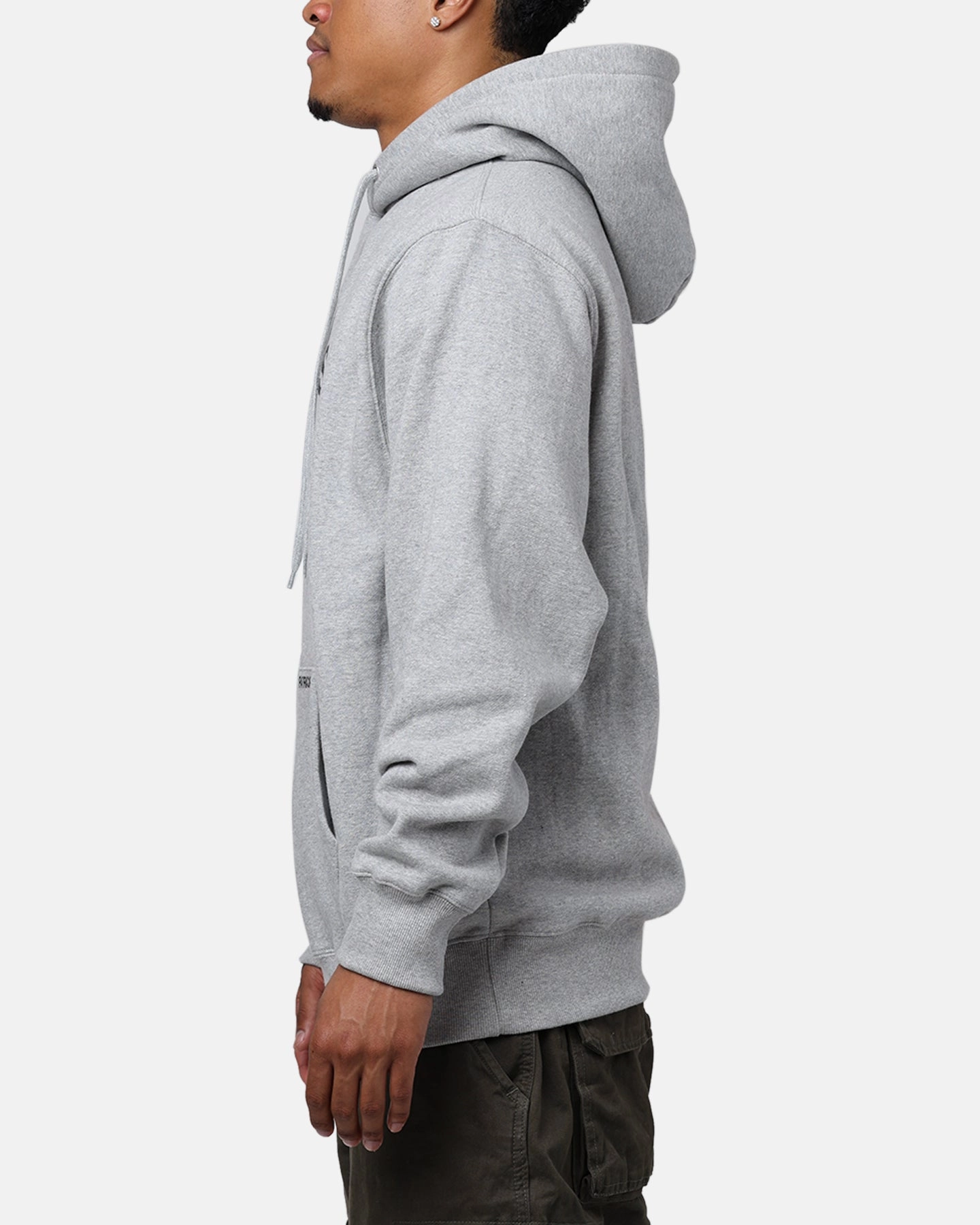 Daniel Patrick Surplus Logo Hoodie Grey Toothbrush