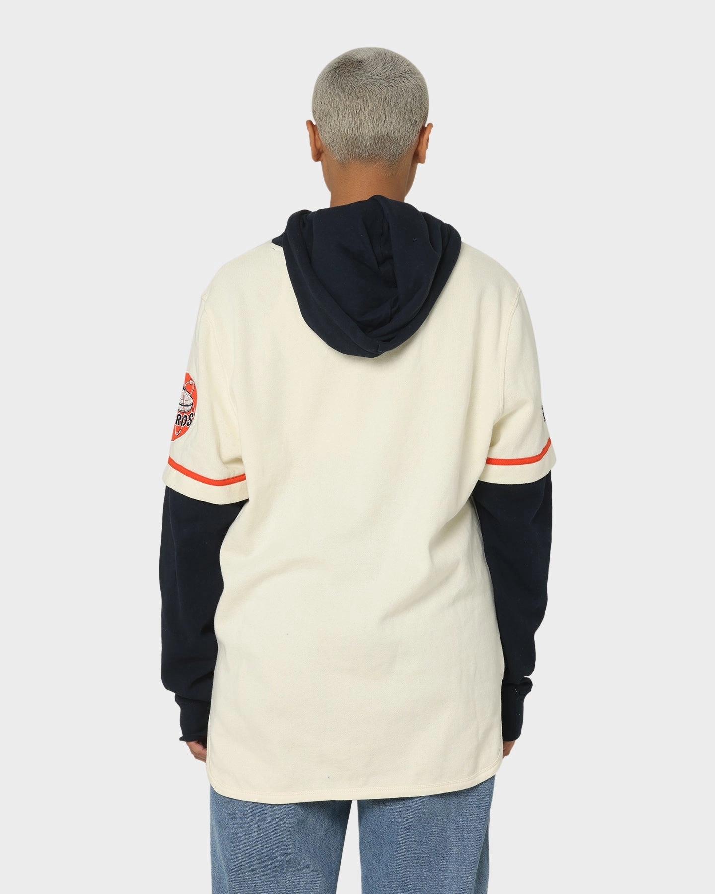 47 Brand Houston Astros Shortstop Hoodie Cream Flexible Design