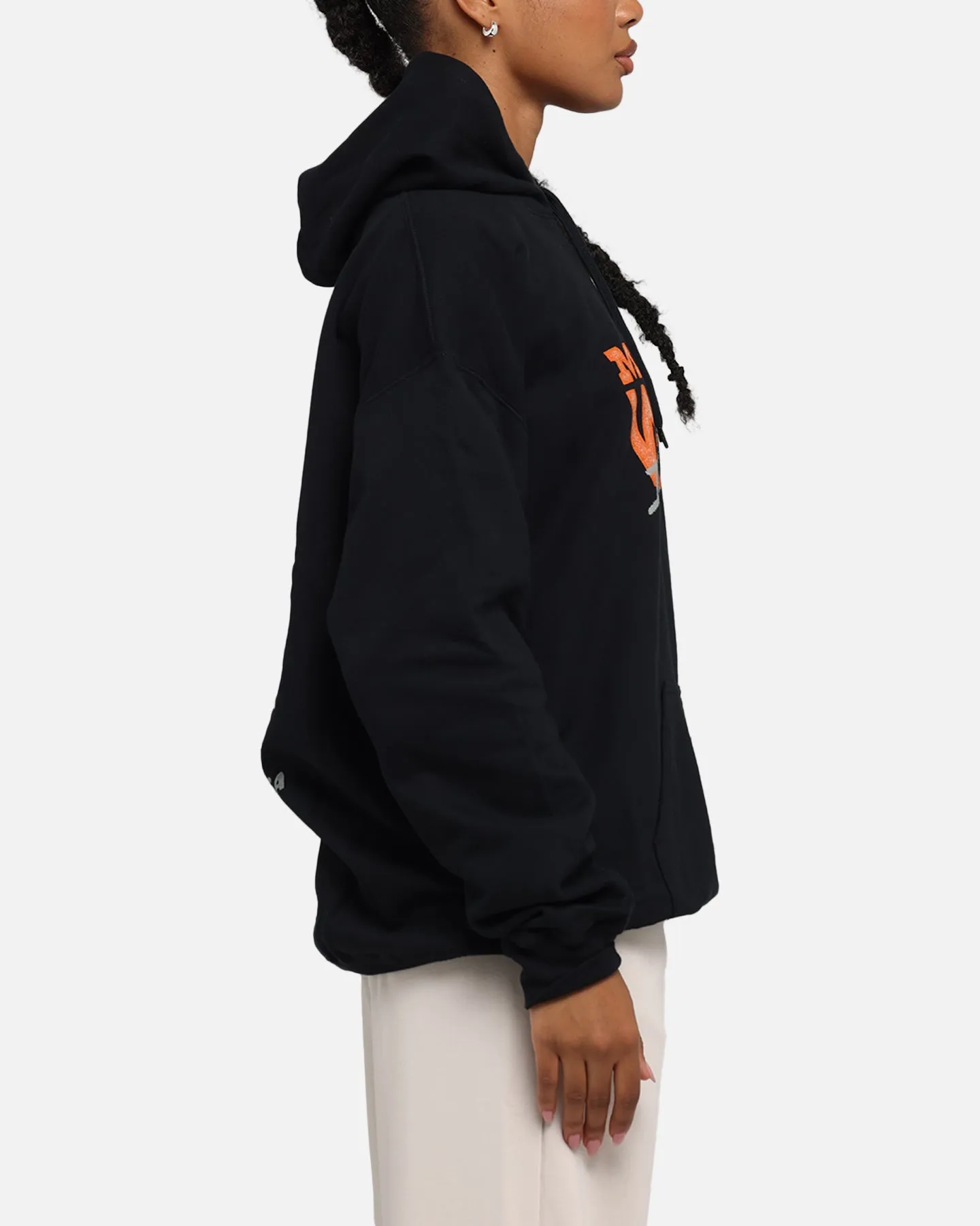 Morgan Wallen Morgan Tennessee Hoodie Washed Black Zip Off Detailing FleeceBacking