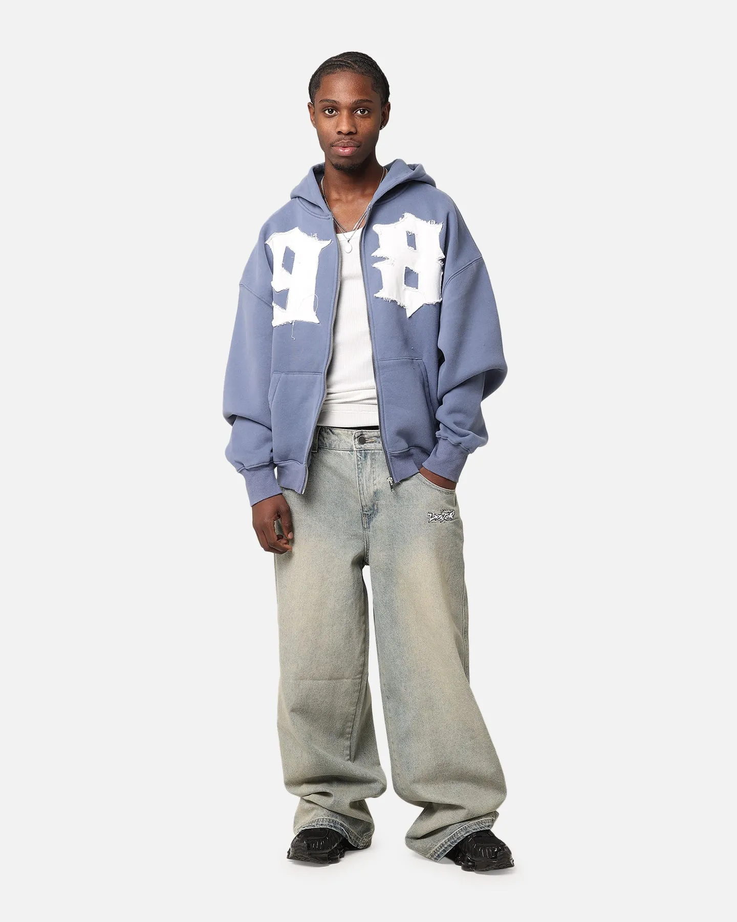 Elderly Loiter Star Child Zip Hoodie Navy