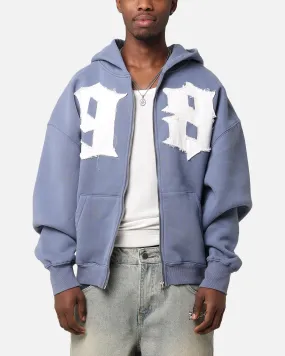 Temperature Regulating Breathable Material Loiter Star Child Zip Hoodie Navy