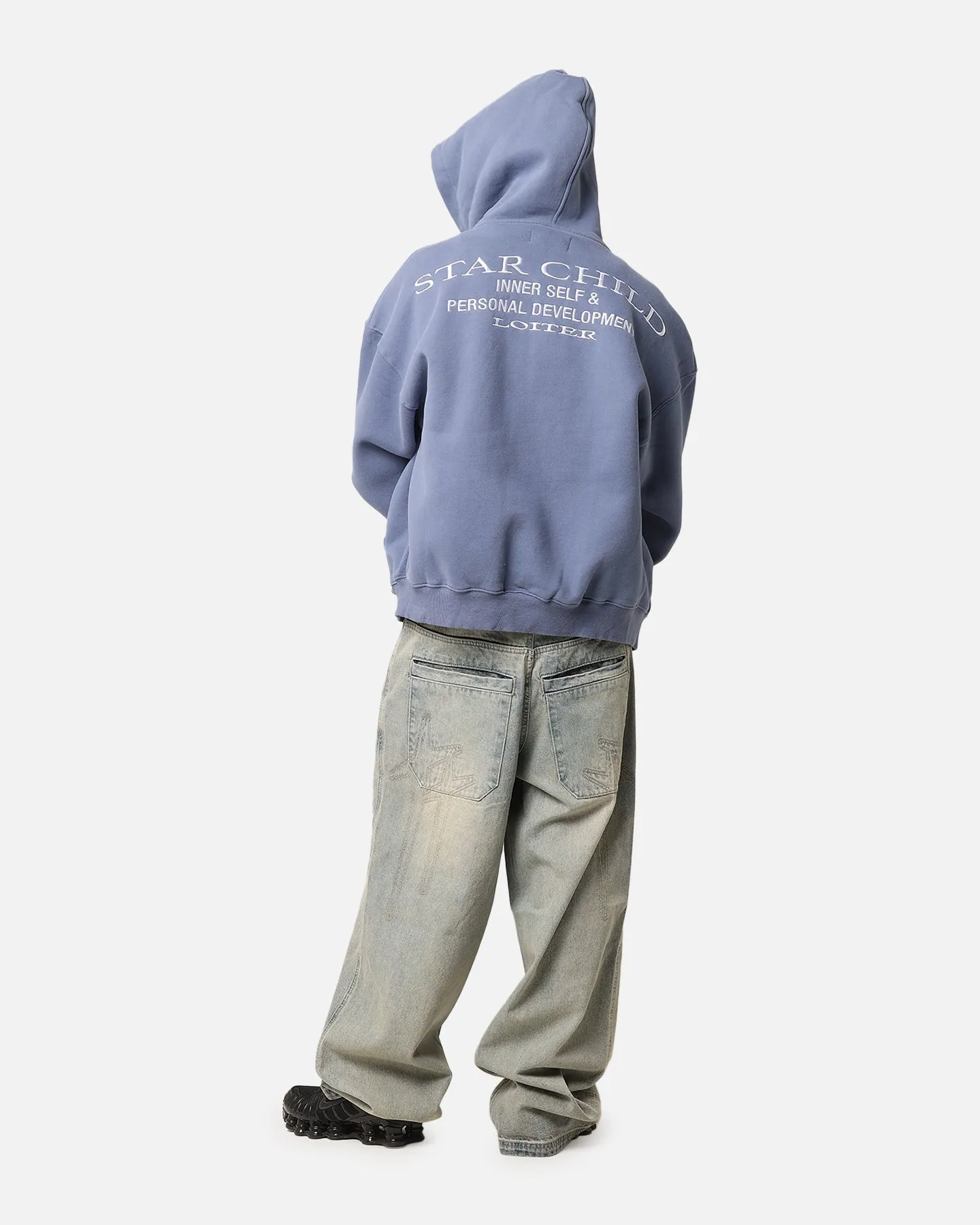 Loiter Star Child Zip Hoodie Navy Tweezers