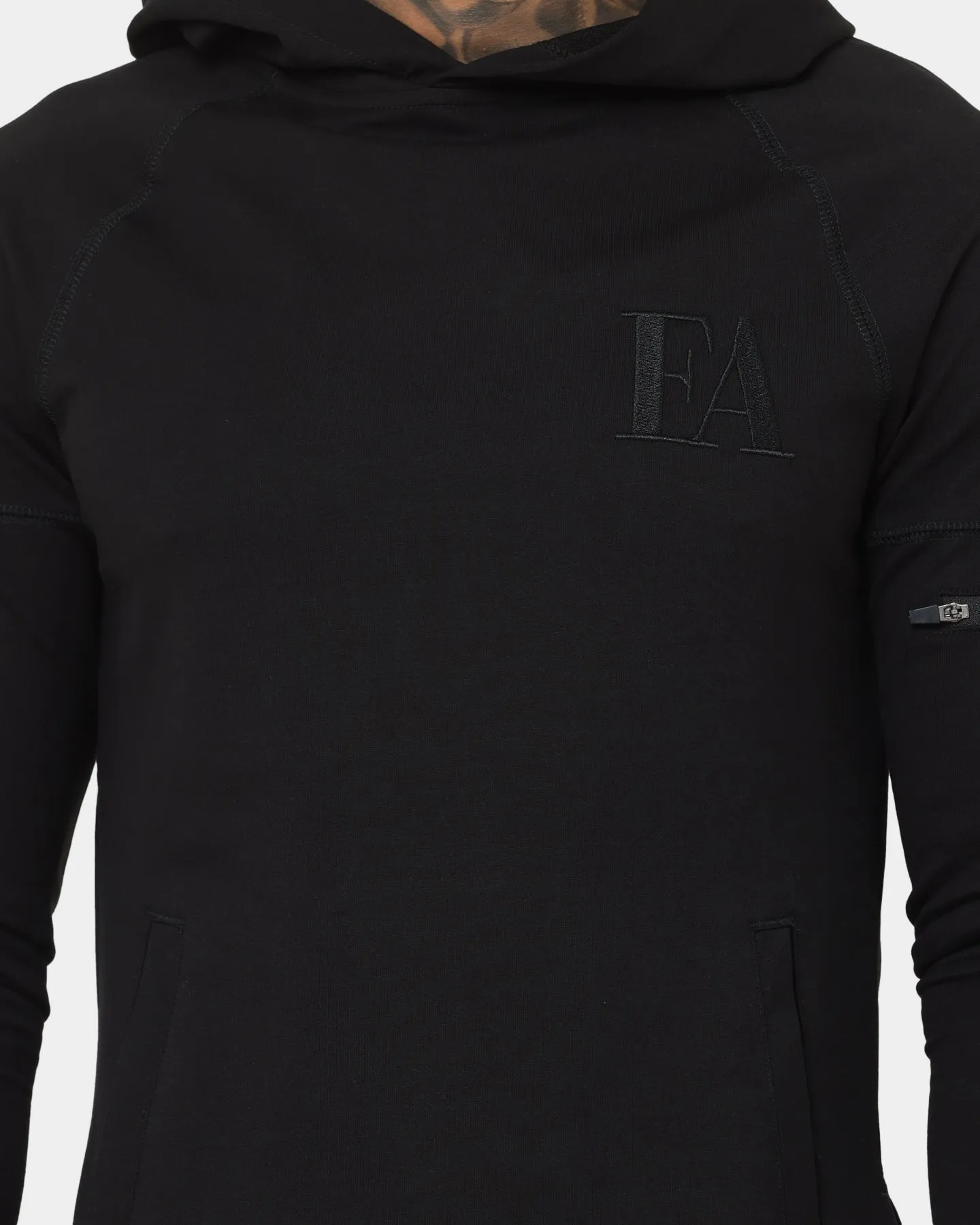 Soft Shell Material EA Strength Hoodie Black