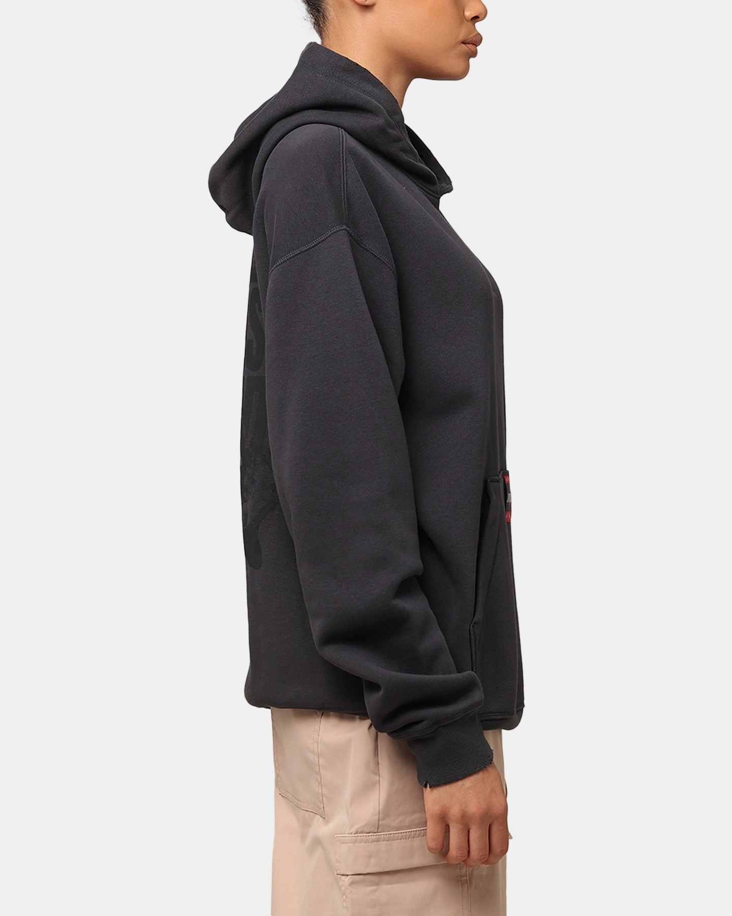 Jordan Brooklyn Fleece Pullover J Day Hoodie Off Noir/Gym Red Perforated Underarm Vents Non Bulky Design