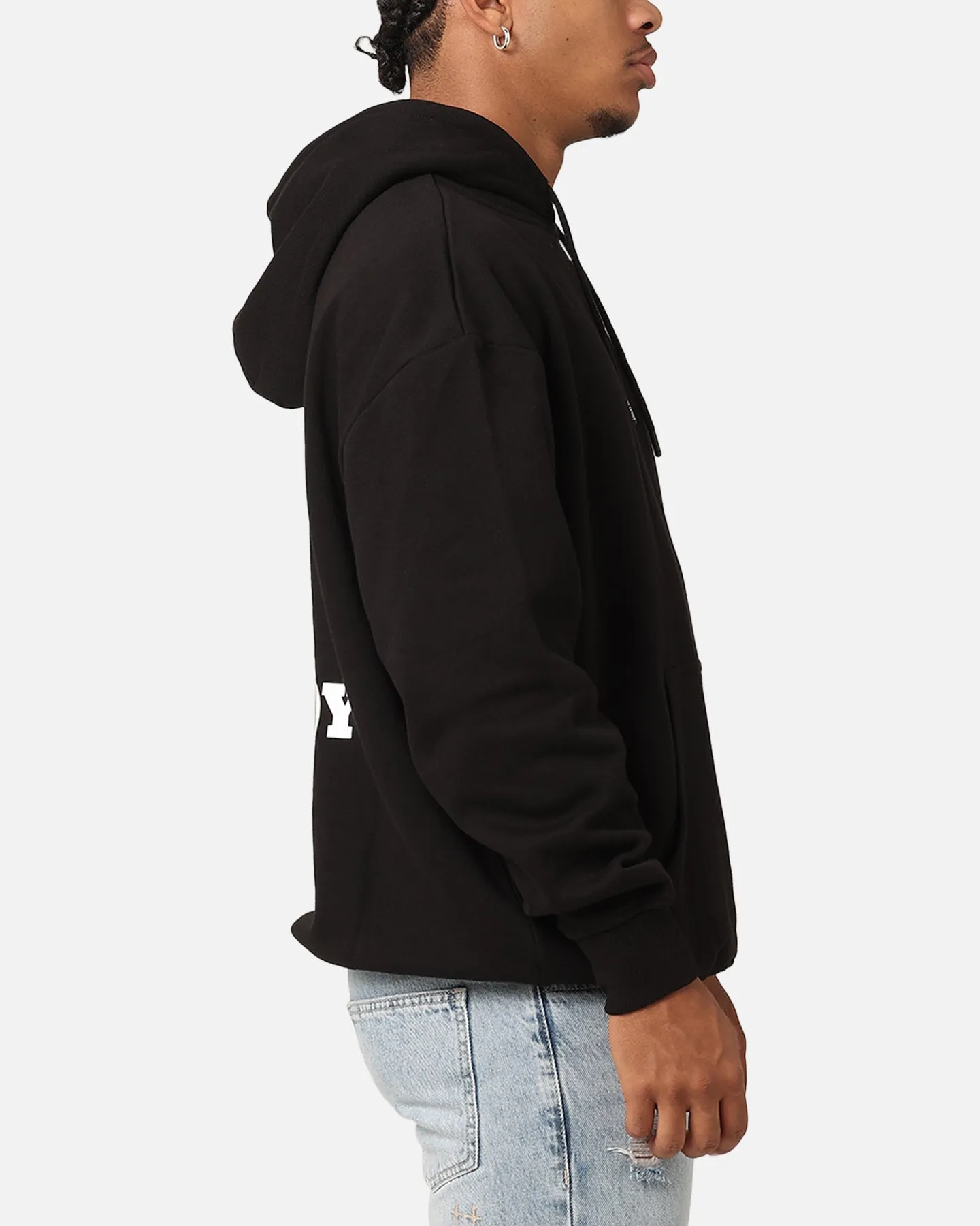 Quality Linen Playboy Lockup Hoodie Black