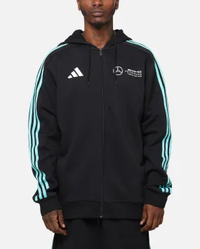 adidas x Mercedes-AMG PETRONAS Formula One F1 DNA Full-Zip Hoodie Black/White Warning