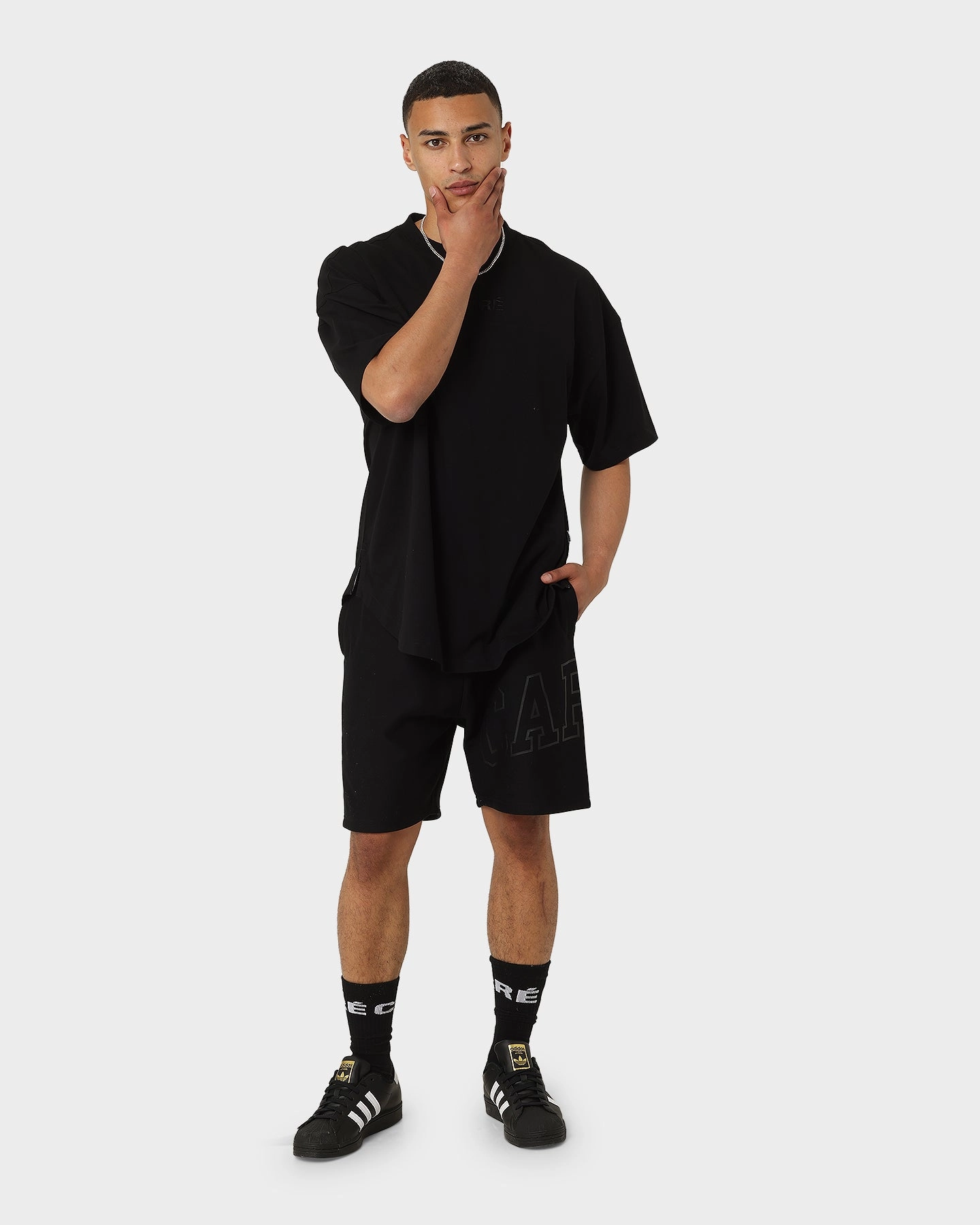 Stain Resistant Treatment Carr?? Enorme Sweat Shorts Black/Black