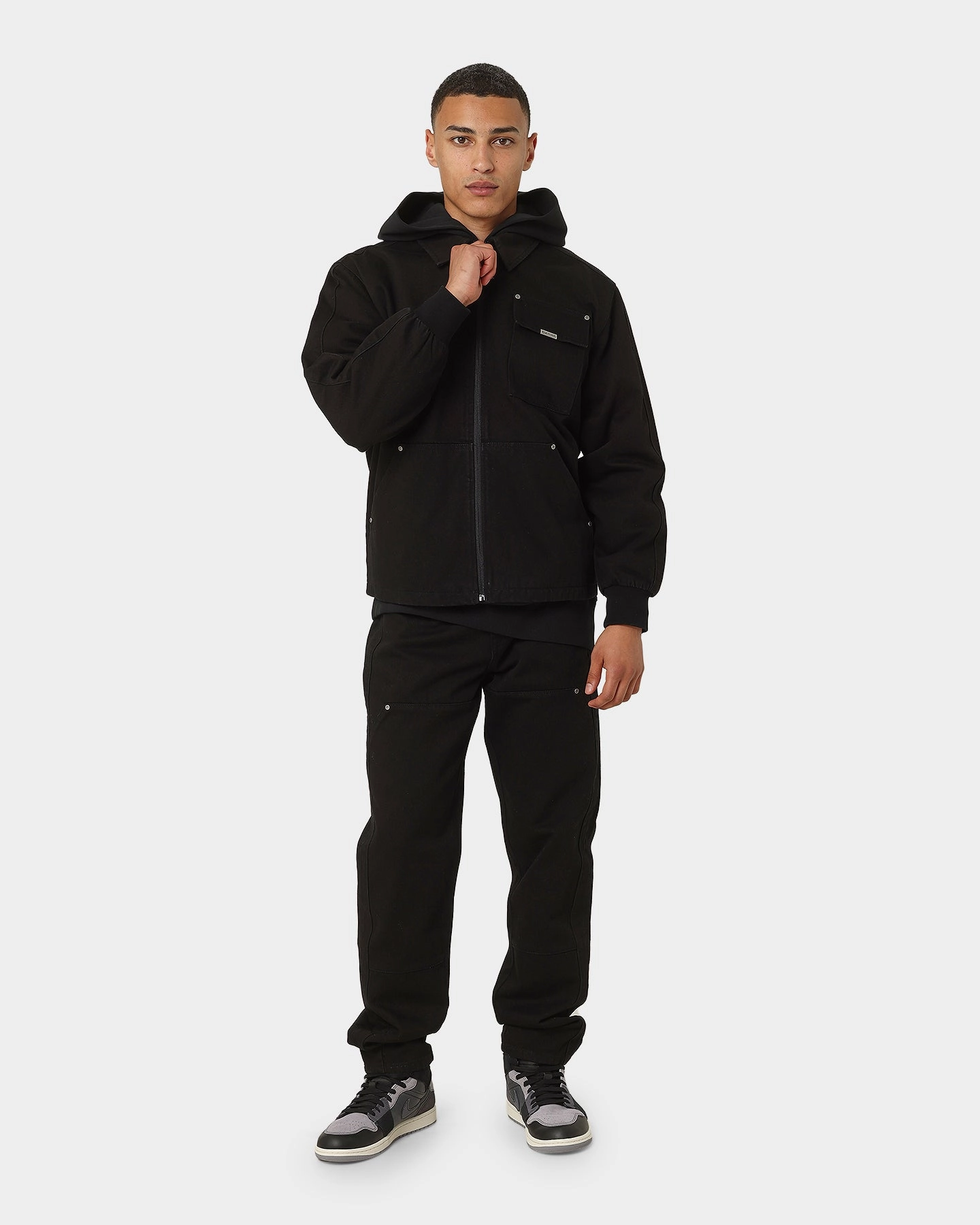 snowboarder suitable for stage shows Carre Construct Work Jacket Black